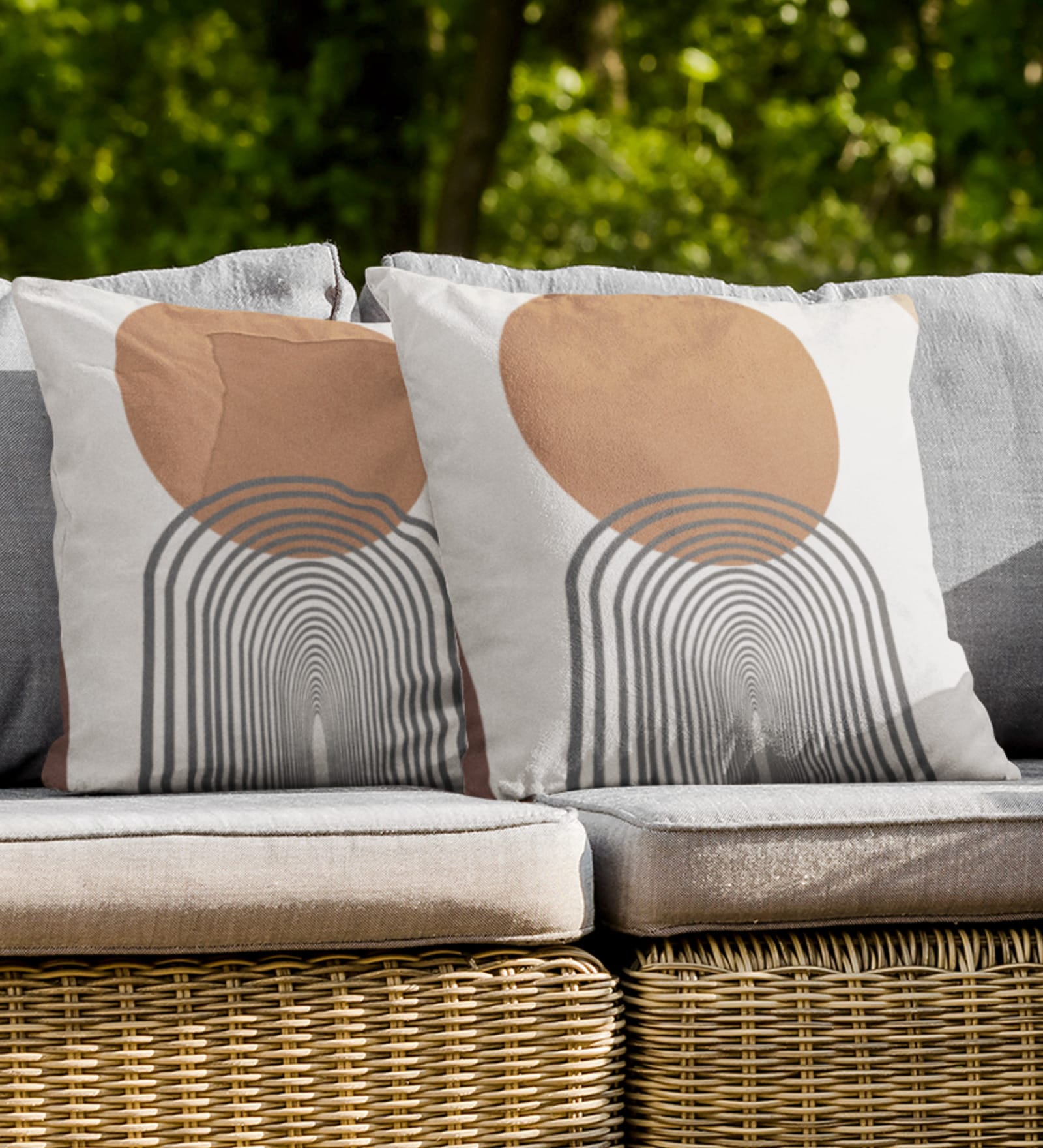 Multicolor Satin Abstract 16x16 inches Cushion Covers (Pack of 2)