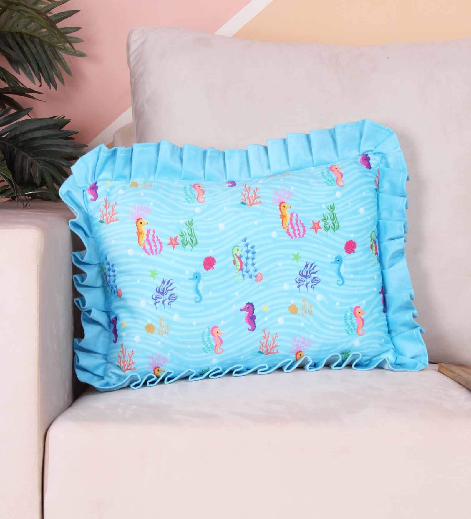 Multicolor Velvet Animal 18x12 inches Cushion Covers (Pack of 2)