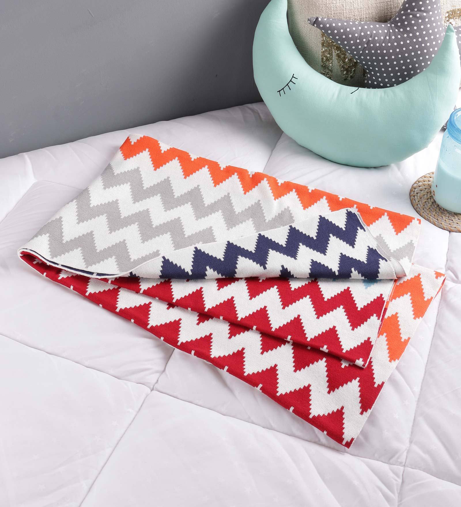 Buy Multicolour 100 Cotton 39 X 47 Inch Kids Blanket By Pluchi at 100