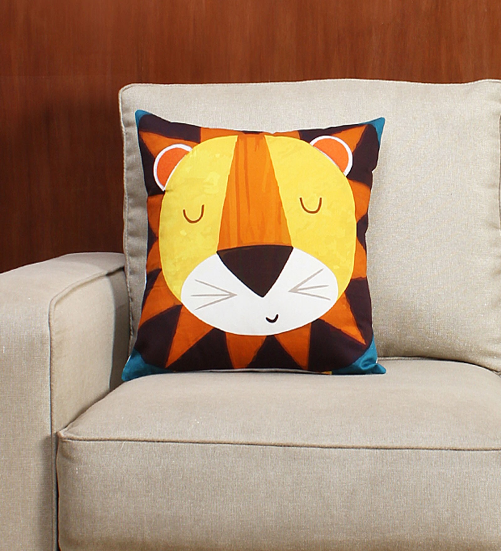 Buy Multicolour 100 Cotton Satin Cushion Cover by House This at 2 OFF