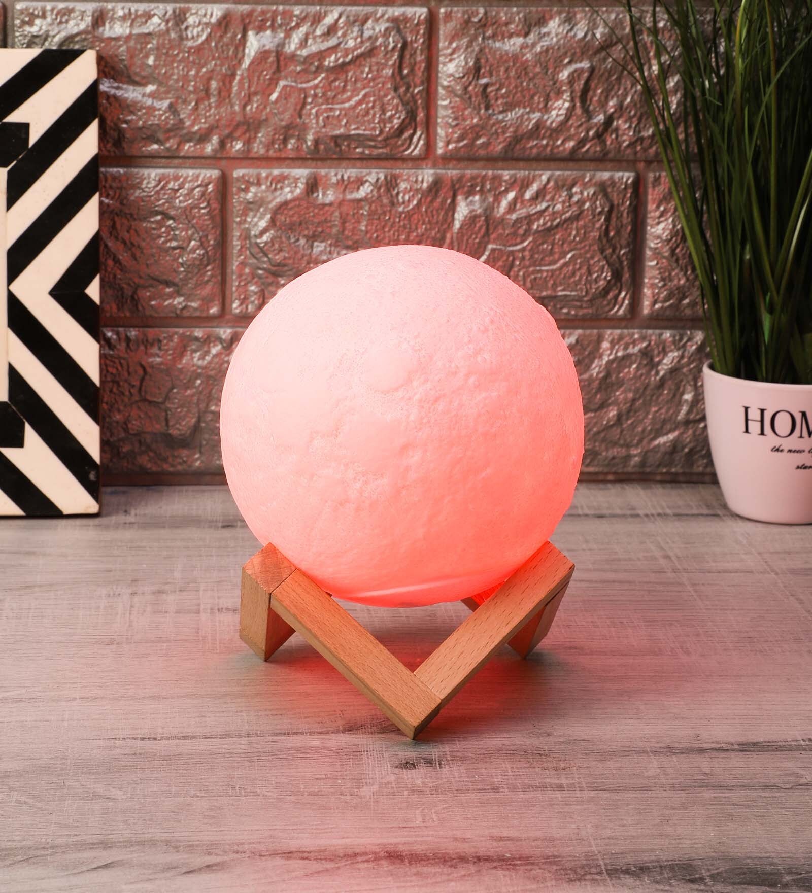 Moon Lamp Multicolour 8 Colour Adjustable Table Lamp