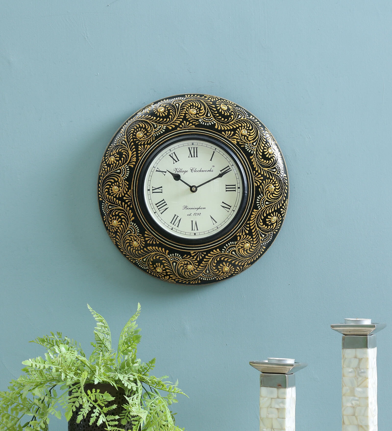 Multicolour Analog Traditional Wall Clock