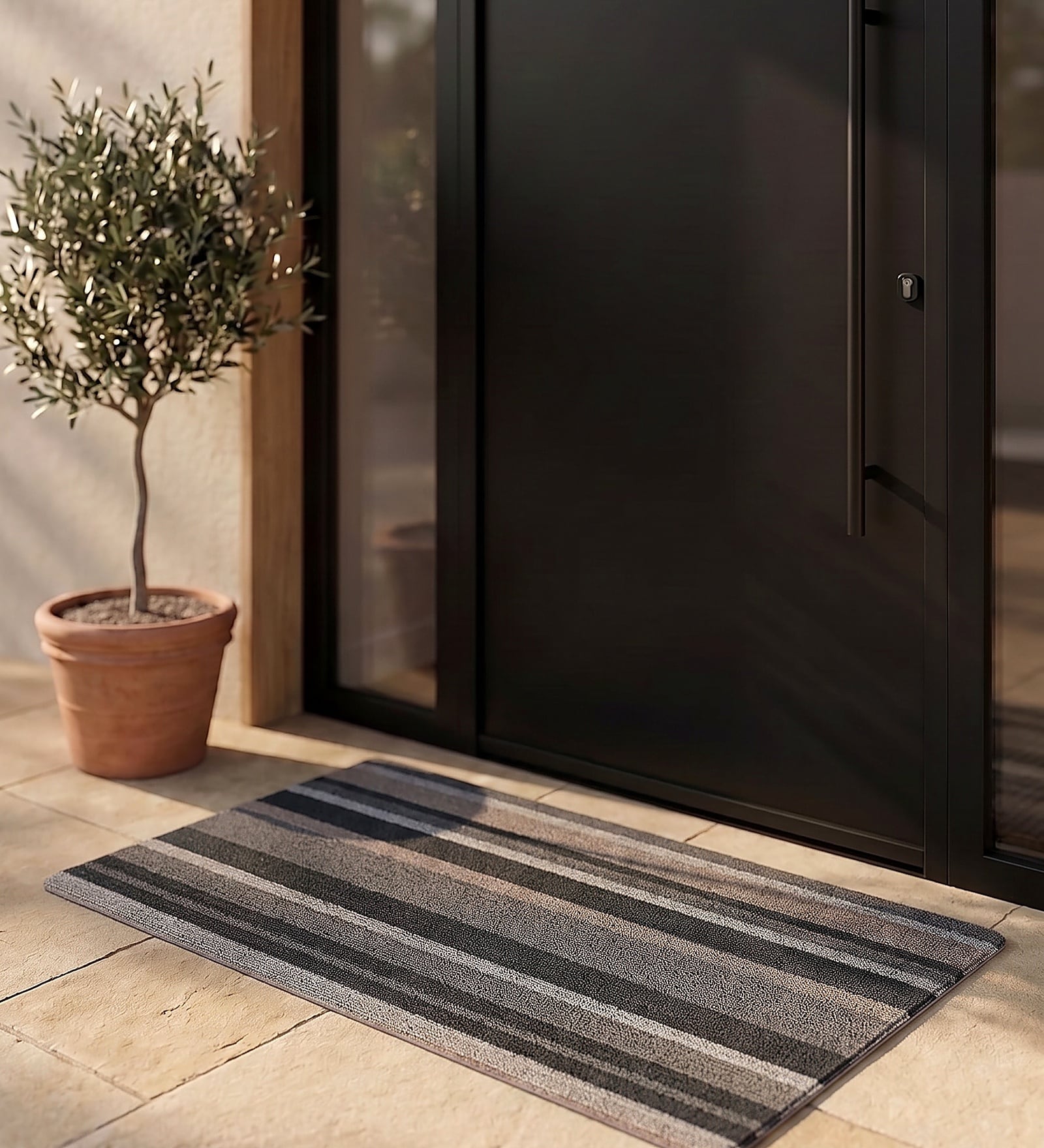 Multicolour Arvane Rubber 16x24 Inches Anti Skid Door Mat