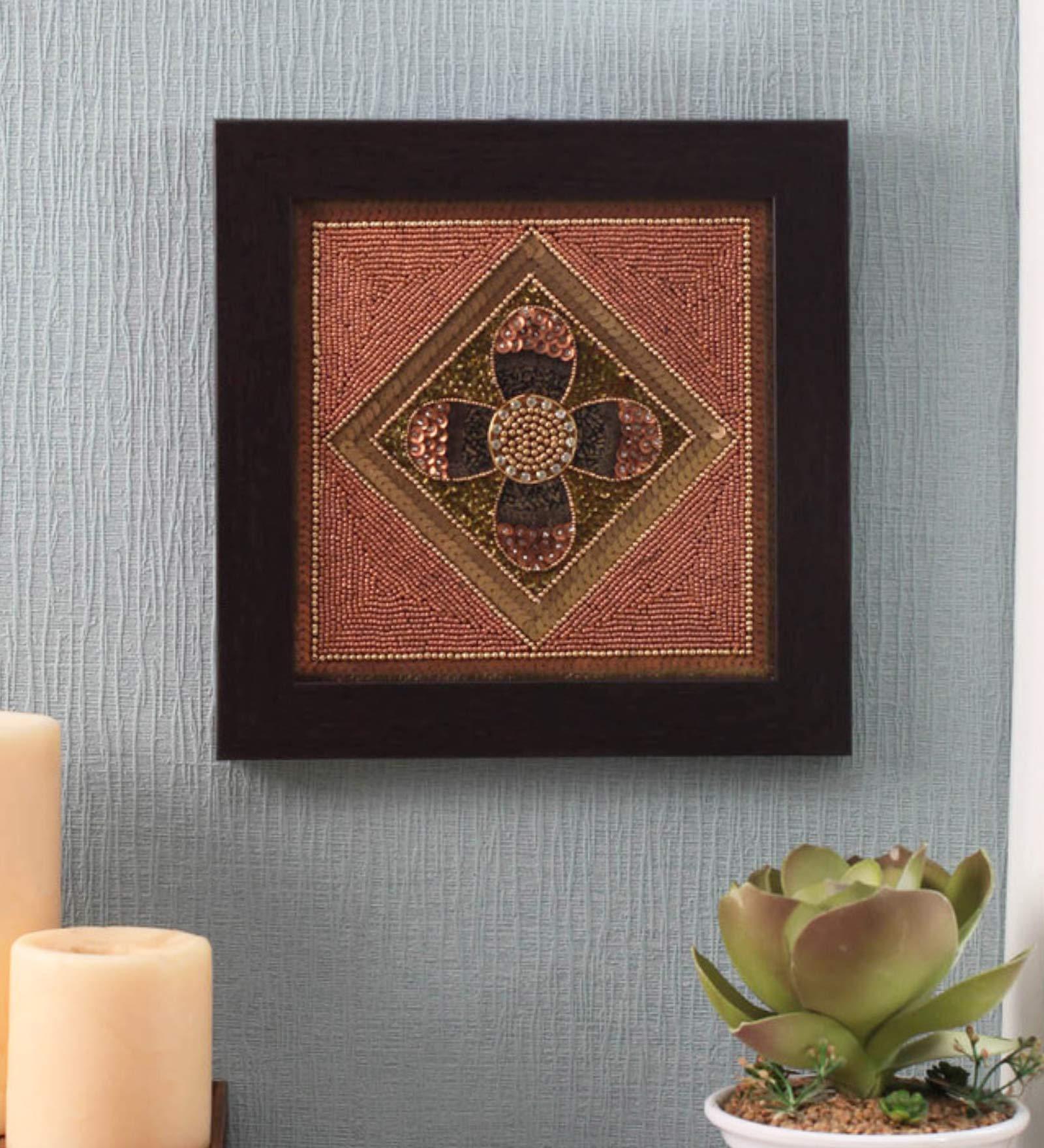Multicolour Beads Canvas Framed Wall Art