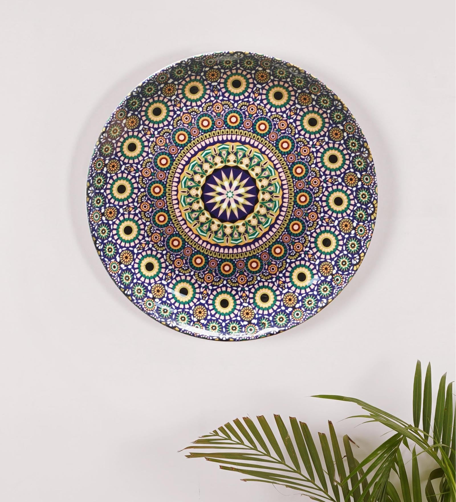Green Bone China Moroccan Inspiration Decorative Plate 10 Inch