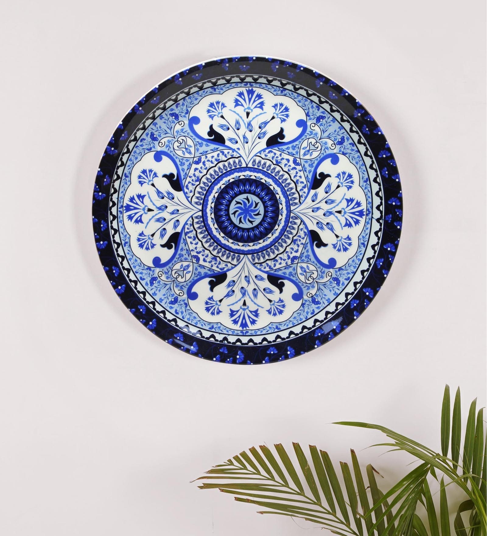Red Bone China Pristine Turkish Decorative Plate 10 Inch