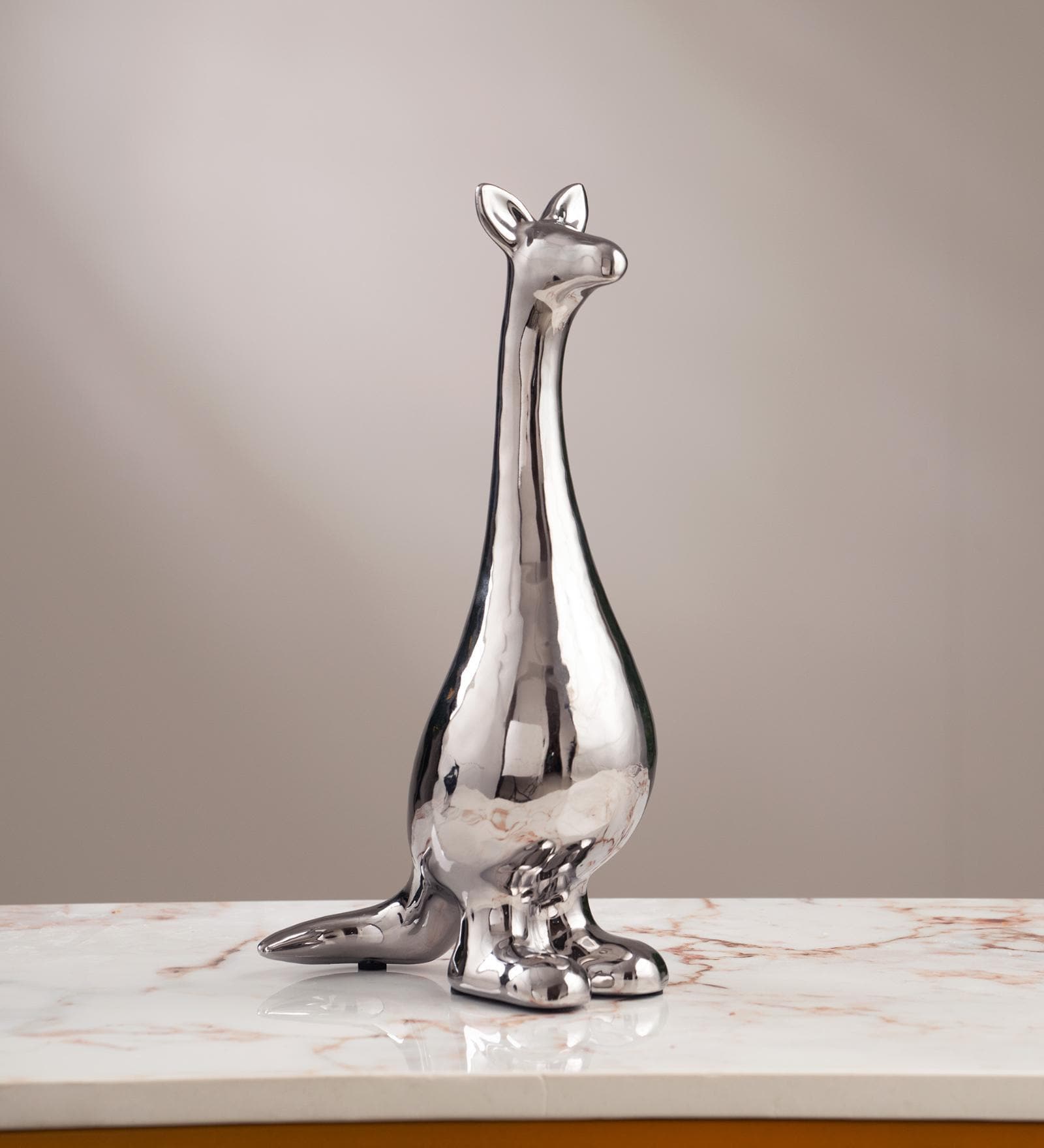 Chrome Ceramic Figurine
