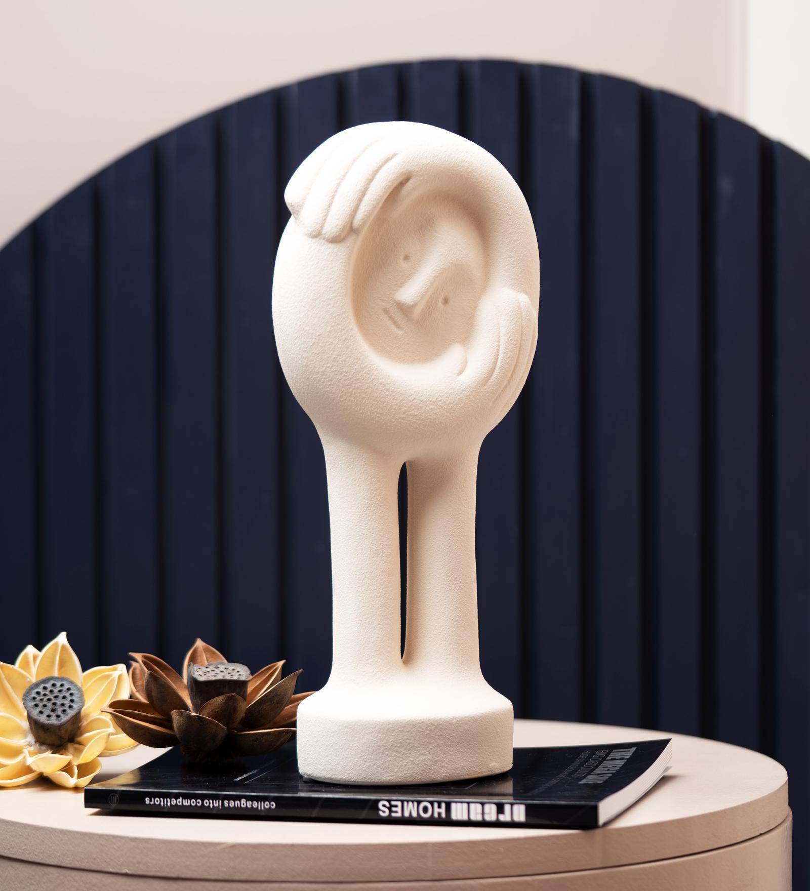 White Ceramic Showpiece