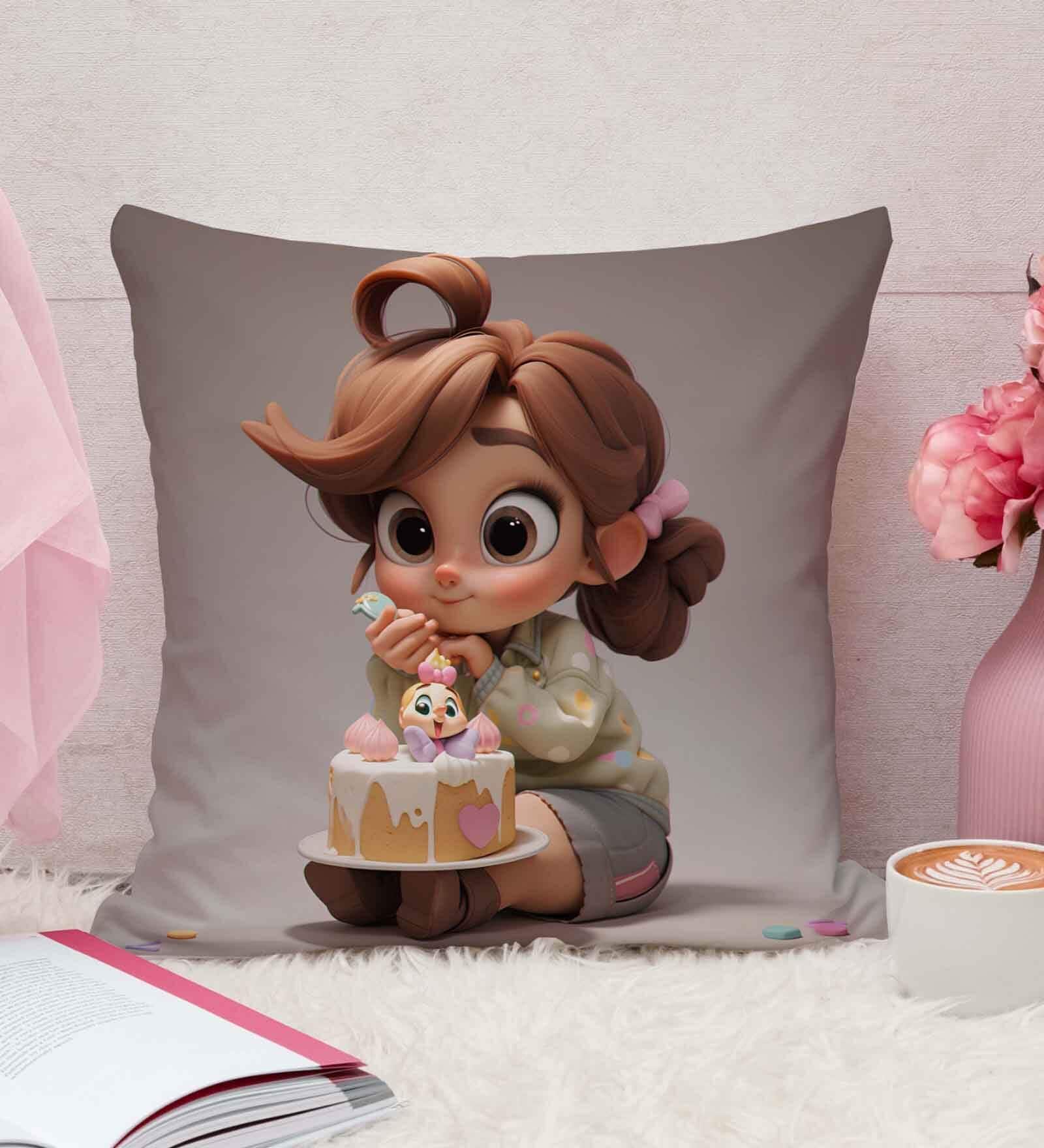 Multicolour Cotton and Jute Solid Single Cushion Cover (1 Pc)