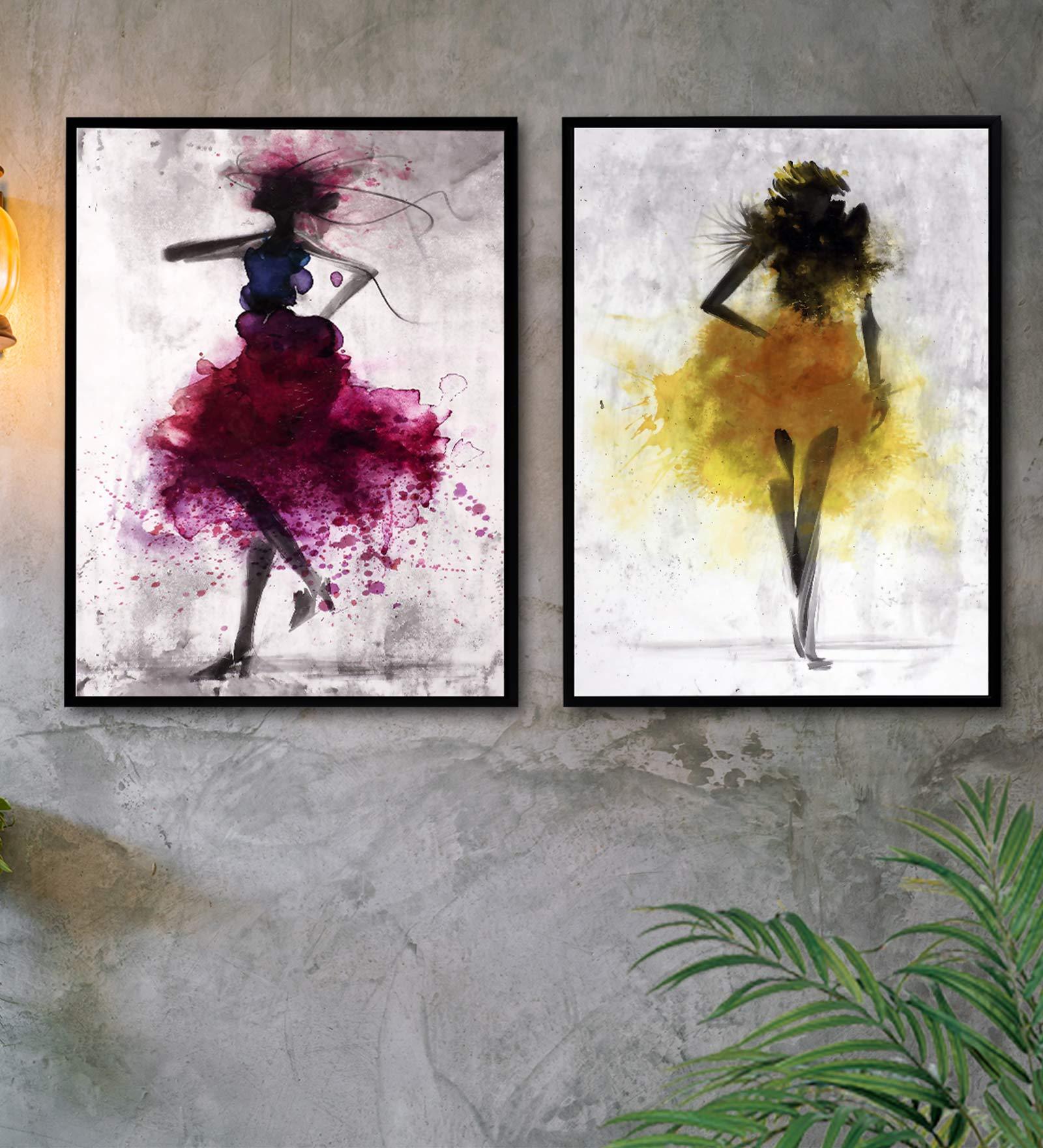 Multicolour Cotton Canvas People & Places Art Prints