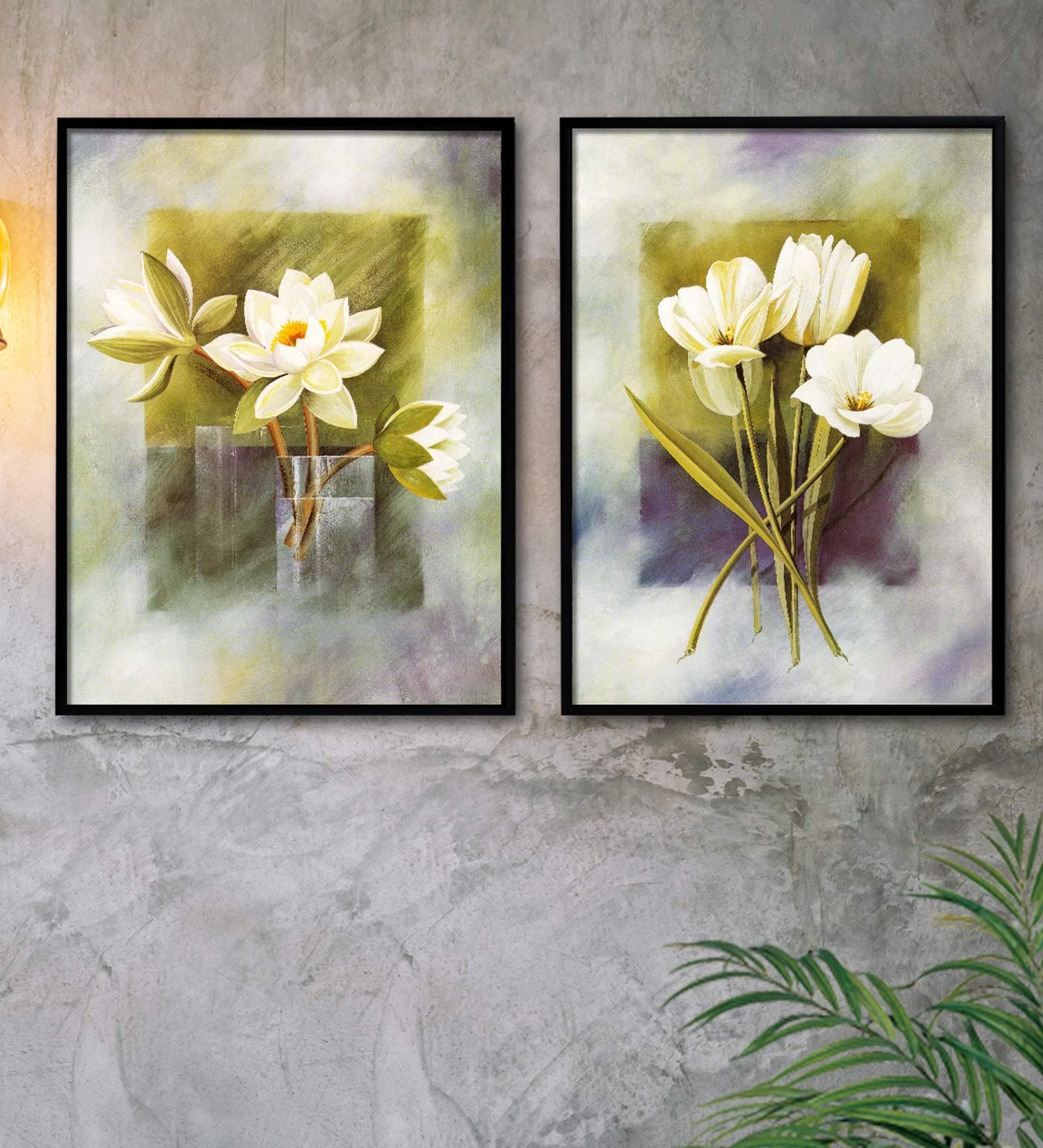 Popular Item Multicolour Cotton Canvas Framed People and Places Art Print