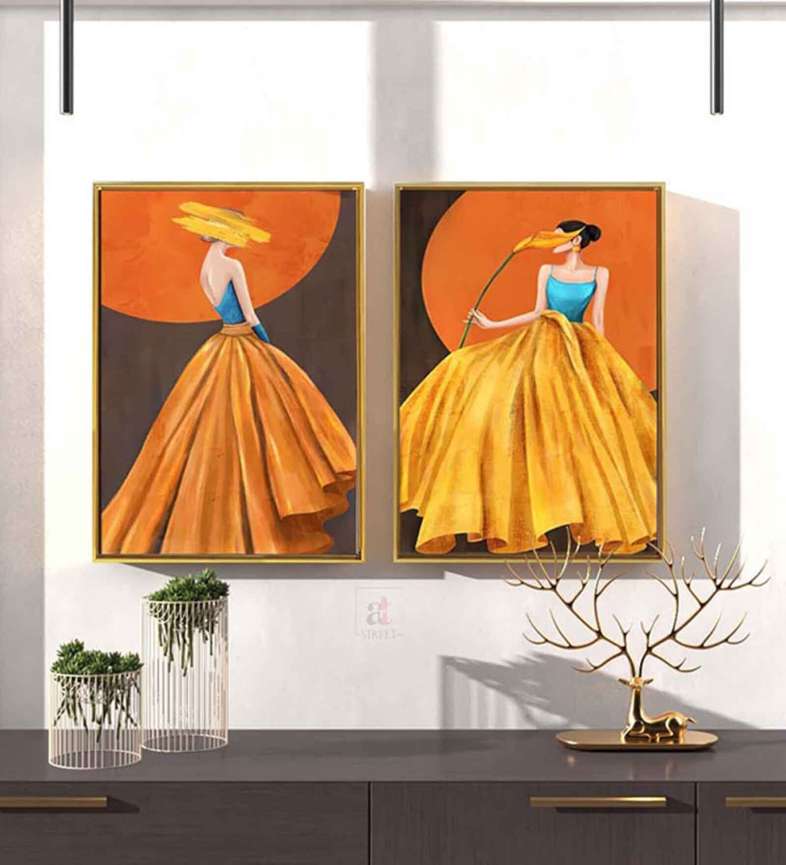 Buy Multicolour Engineered Wood (Set of 2) Art Prints at 37 OFF by Art