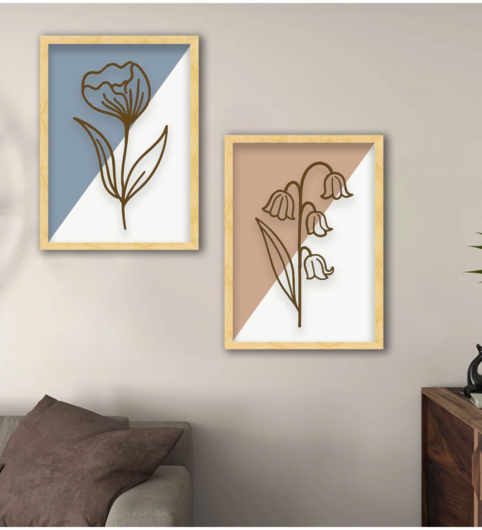 Buy Multicolour Engineered Wood (Set of 2) Art Panels at 79 OFF by Art