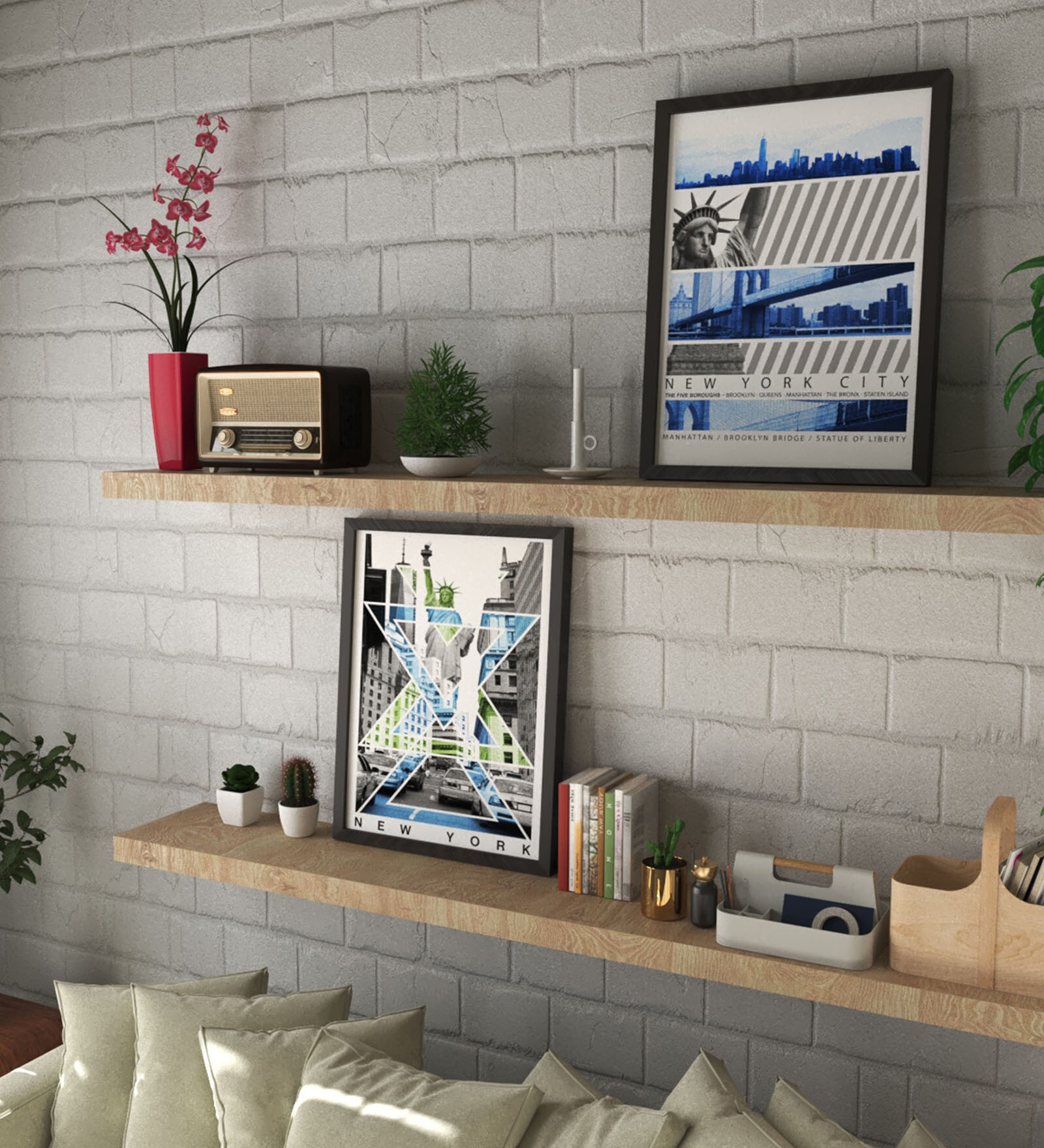 Buy Multicolour Engineered Wood (Set of 2) Art Panels at 38 OFF by Art