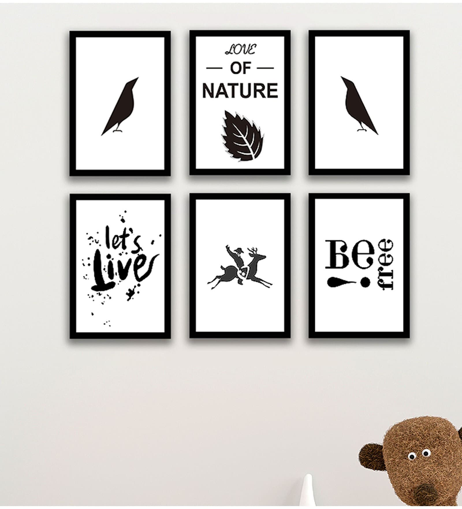 Buy Multicolour Engineered Wood (Set Of 6) Art Panels at 78 OFF by Art