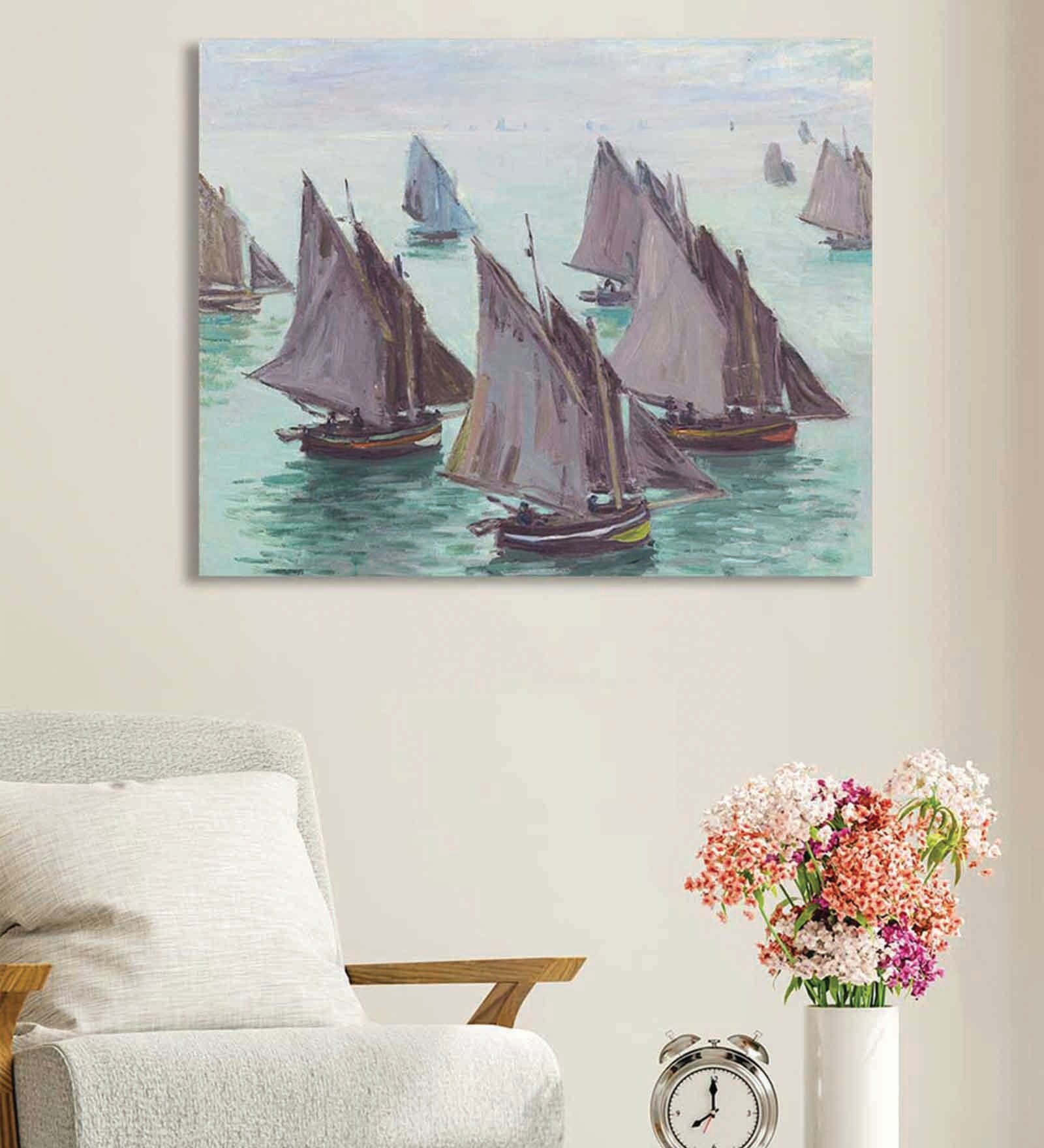 Multicolour Engineered Wood Art Print