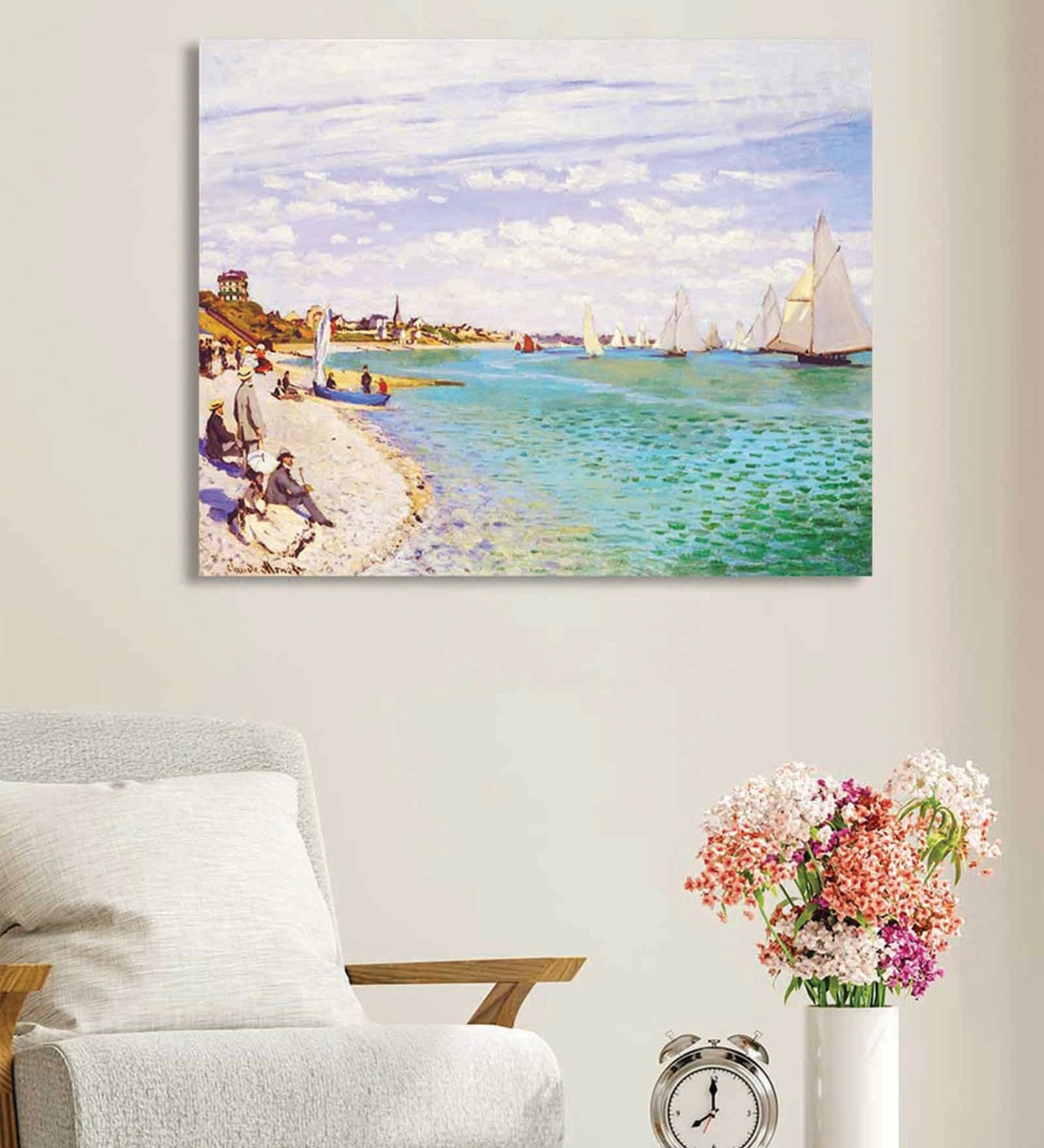 Multicolour Engineered Wood Art Print