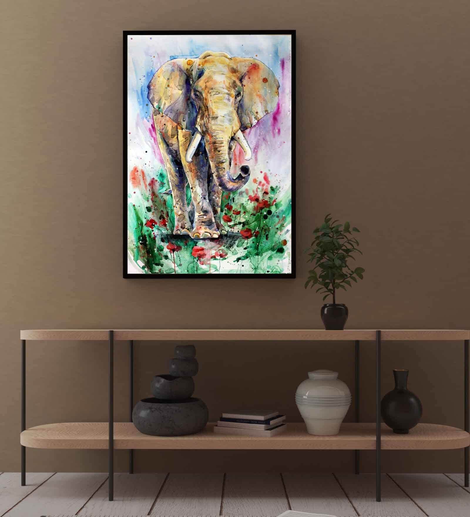 Multicolour Engineered Wood Art Print