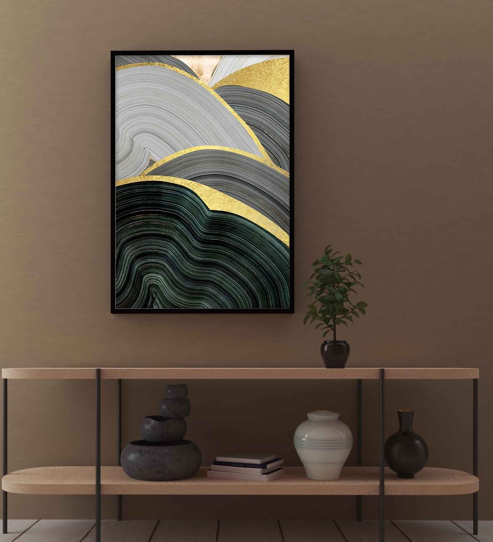 Multicolour Engineered Wood Art Print