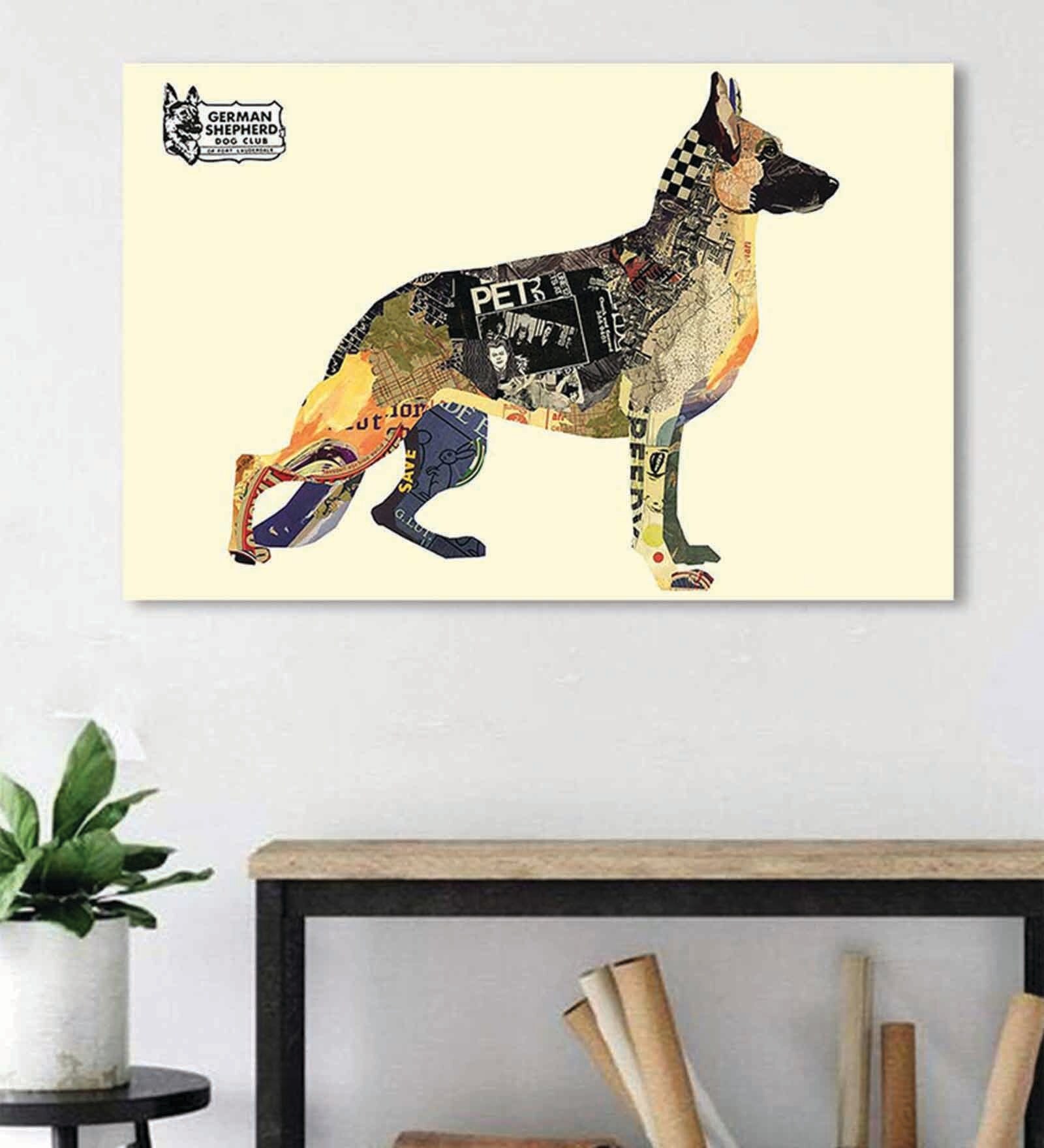 Multicolour Engineered Wood Art Print