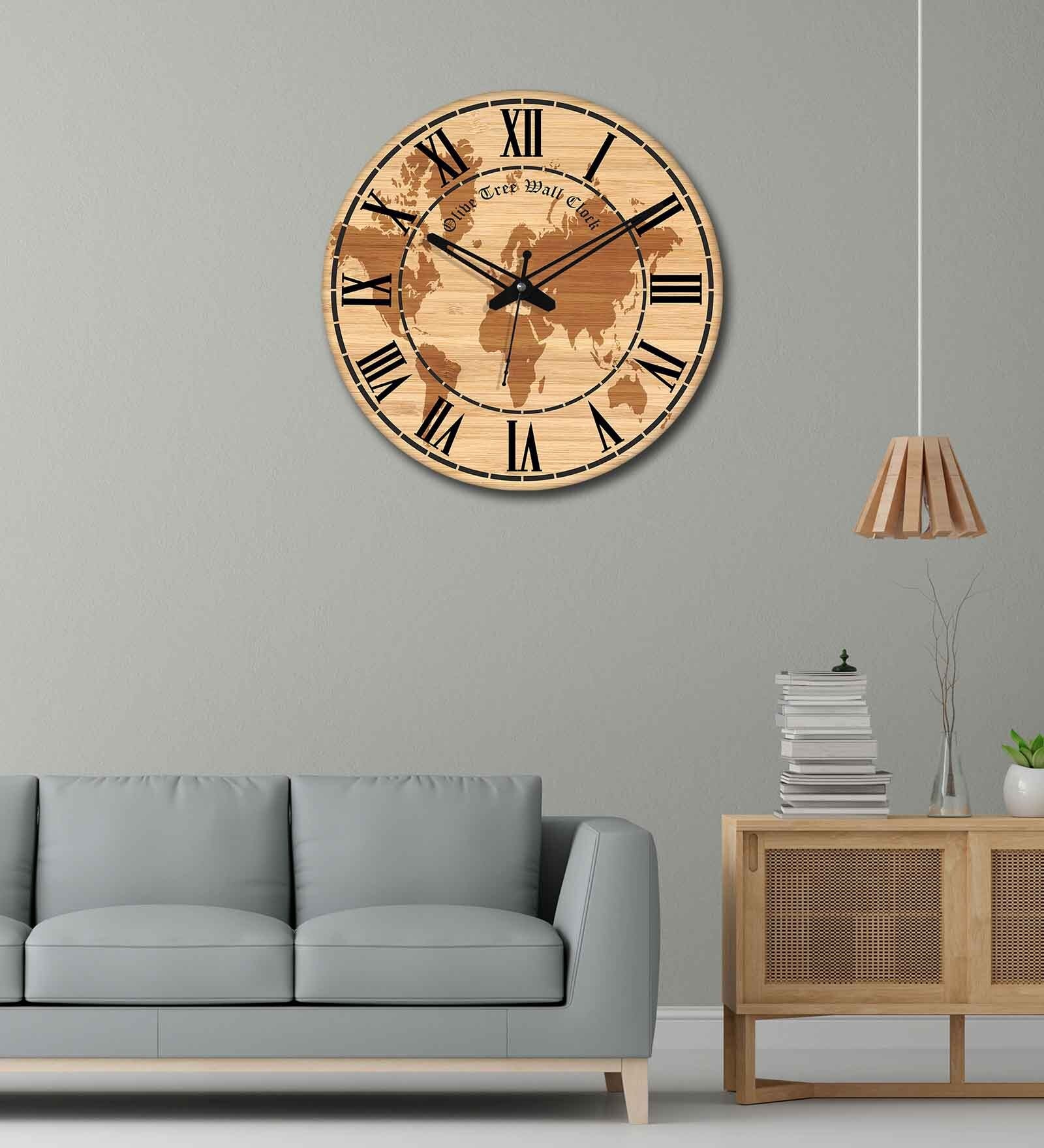 Buy Shady Brown Engineered Wood Wall Clock at 19% OFF by Olive Tree ...