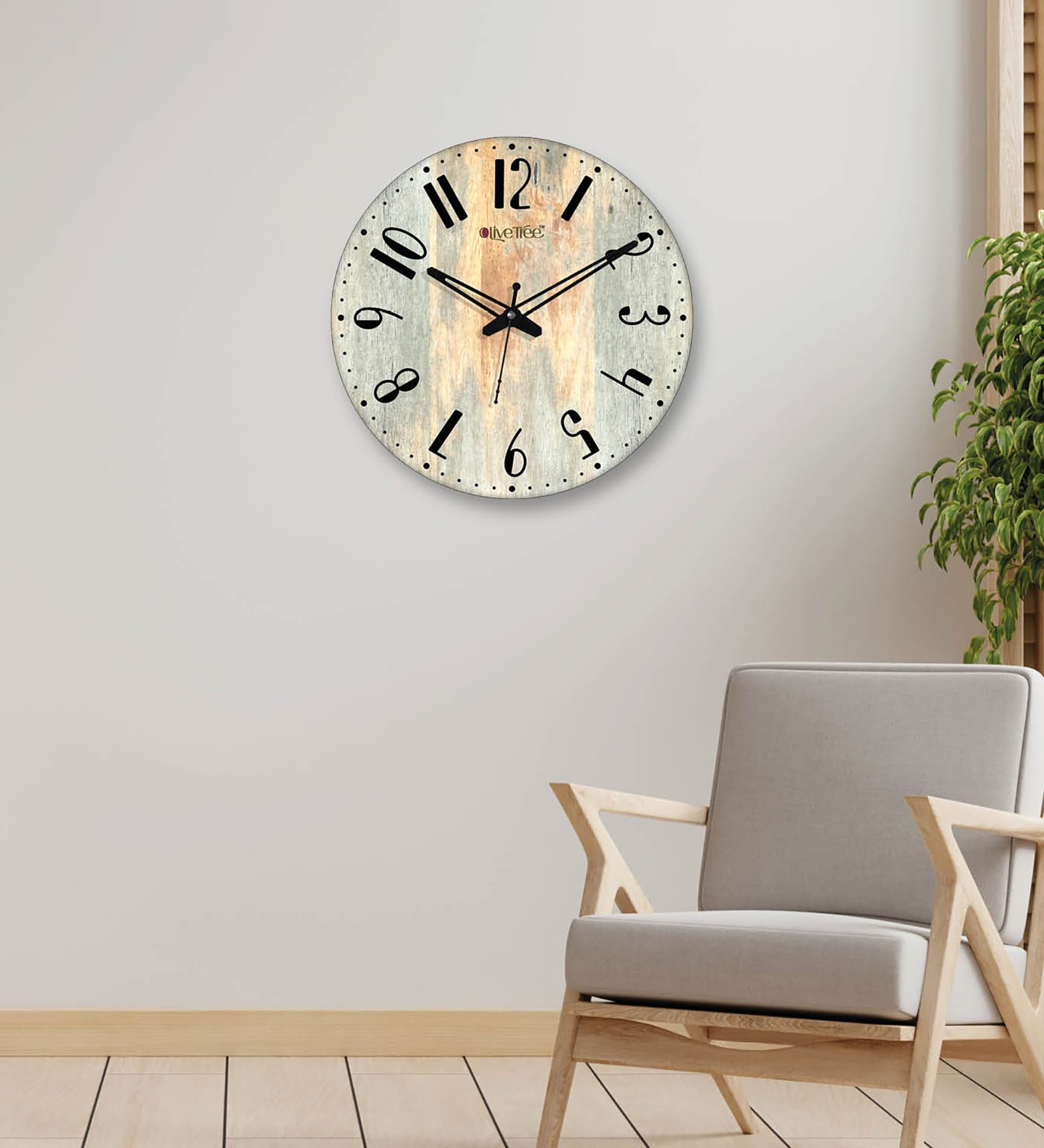 Buy Karl Multicolour Engineered Wood Wall Clock at 40% OFF by Olive ...