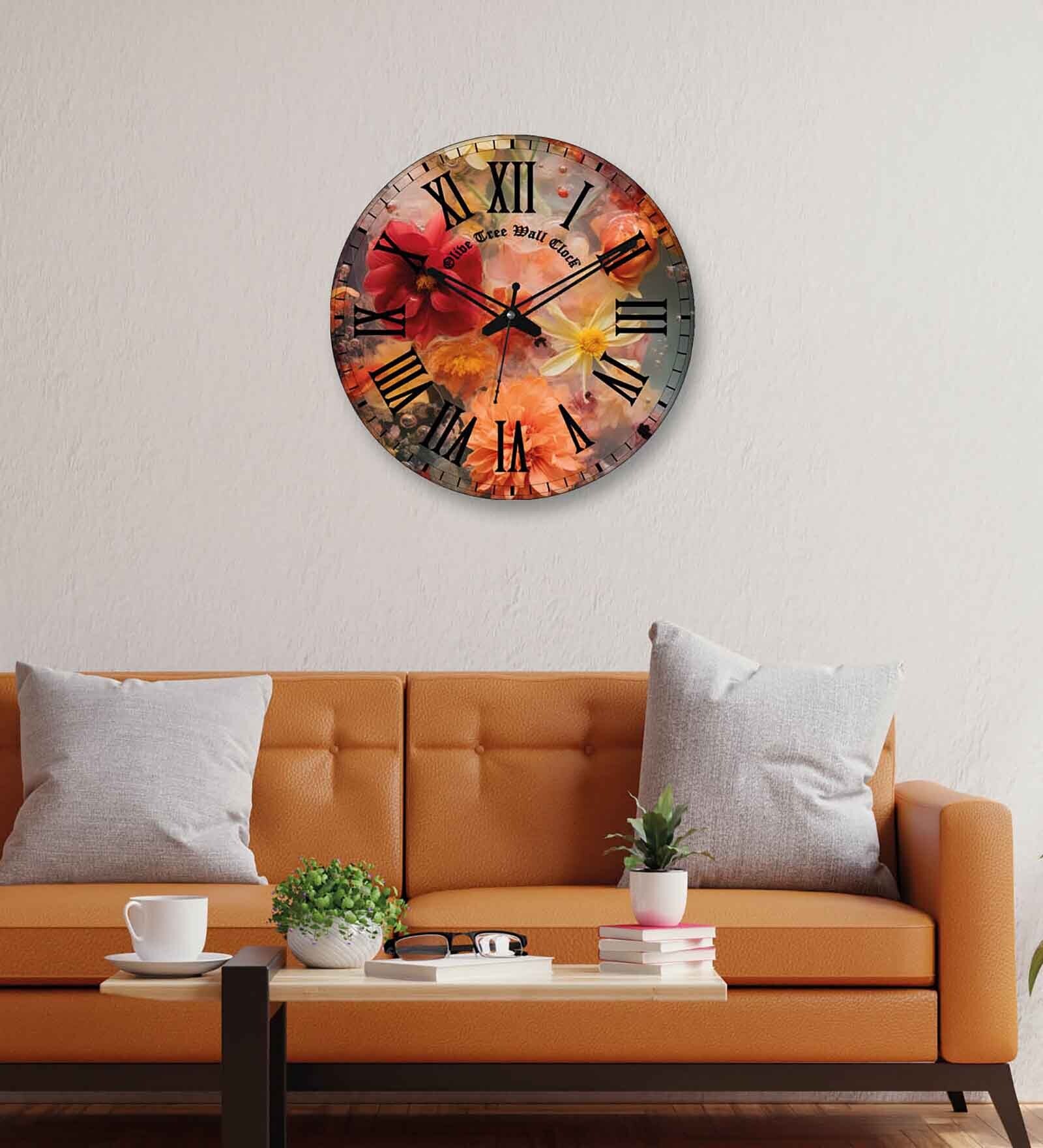 Buy Multicolour Engineered Wood Battery Operated Wall Clock at 60% OFF ...