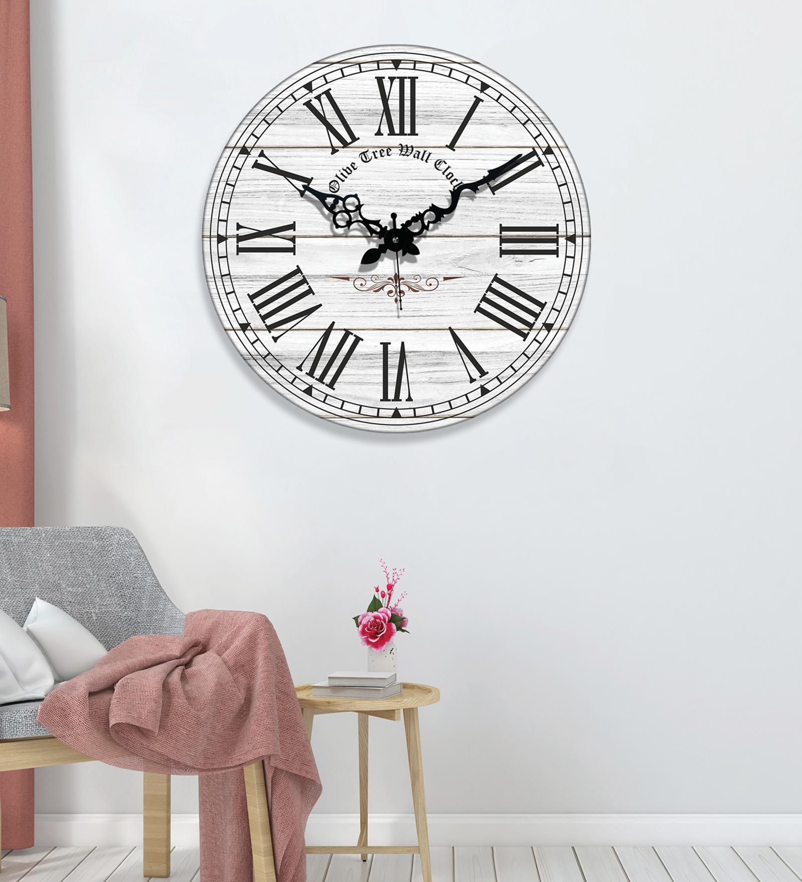Gerard Multicolour Engineered Wood Wall Clock