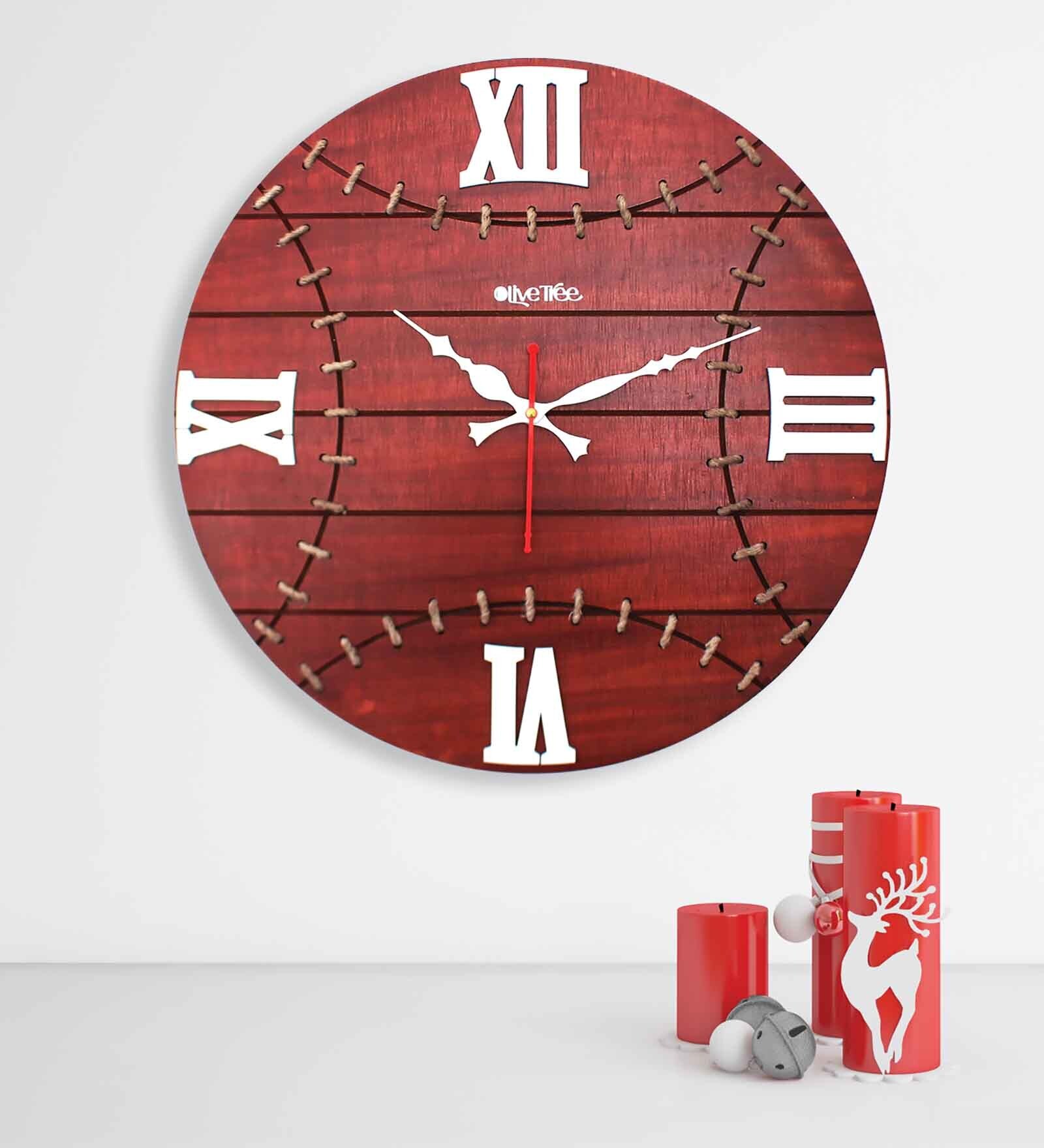 Alias Brown Engineered Wood Wall Clock