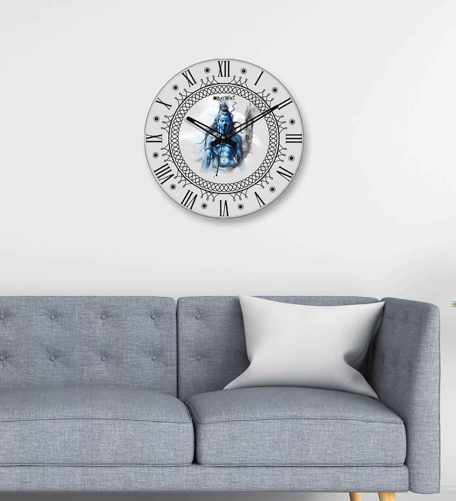 Balsam Multicolour Engineered Wood Wall Clock