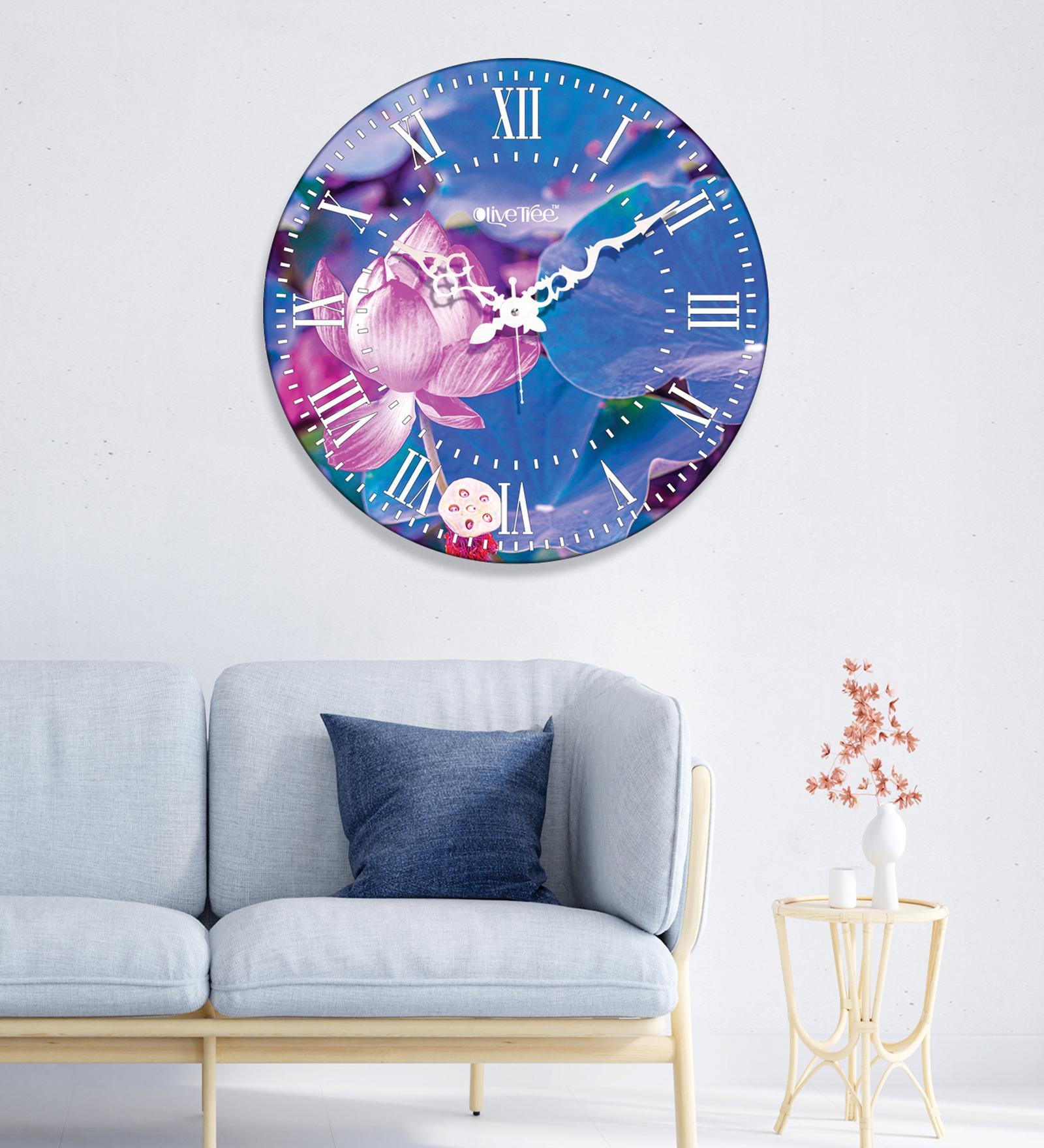 Maurice Multicolour Engineered Wood Wall Clock
