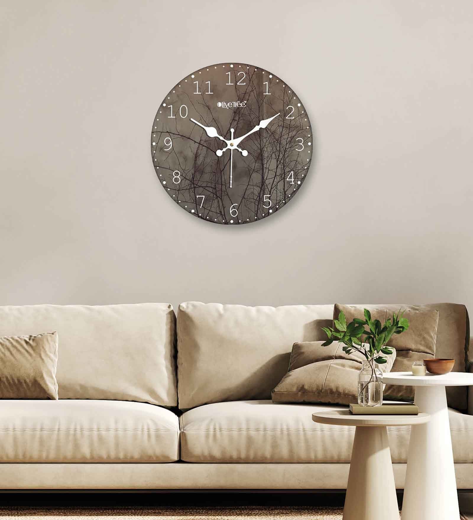 Buy Grey Engineered Wood Battery Operated Wall Clock At 60 OFF By   Multicolour Engineered Wood Battery Operated Wall Clock Multicolour Engineered Wood Battery Operated Ox1lkv 