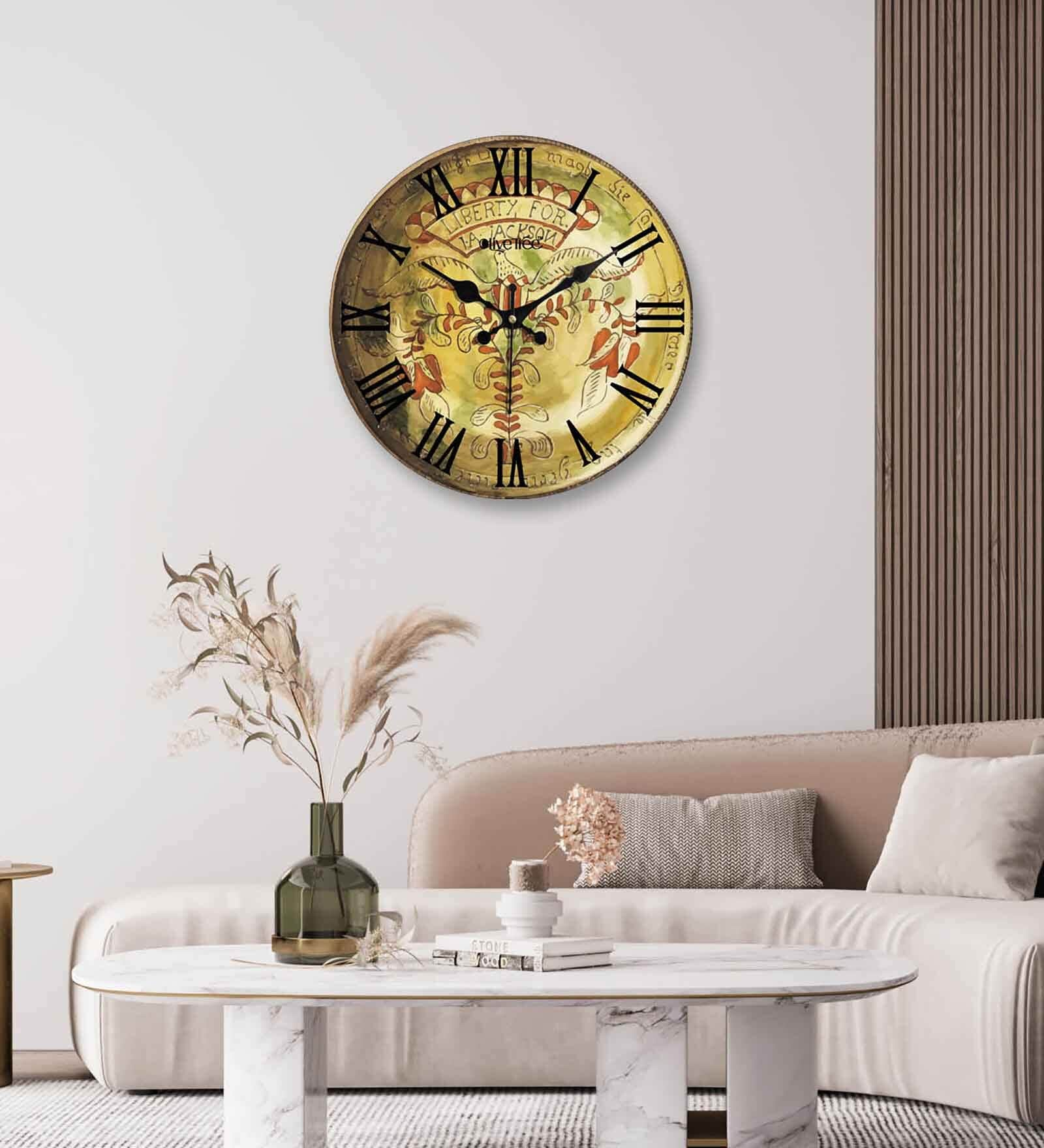 Buy Palermo Multicolour Engineered Wood Wall Clock at 60% OFF by Olive ...