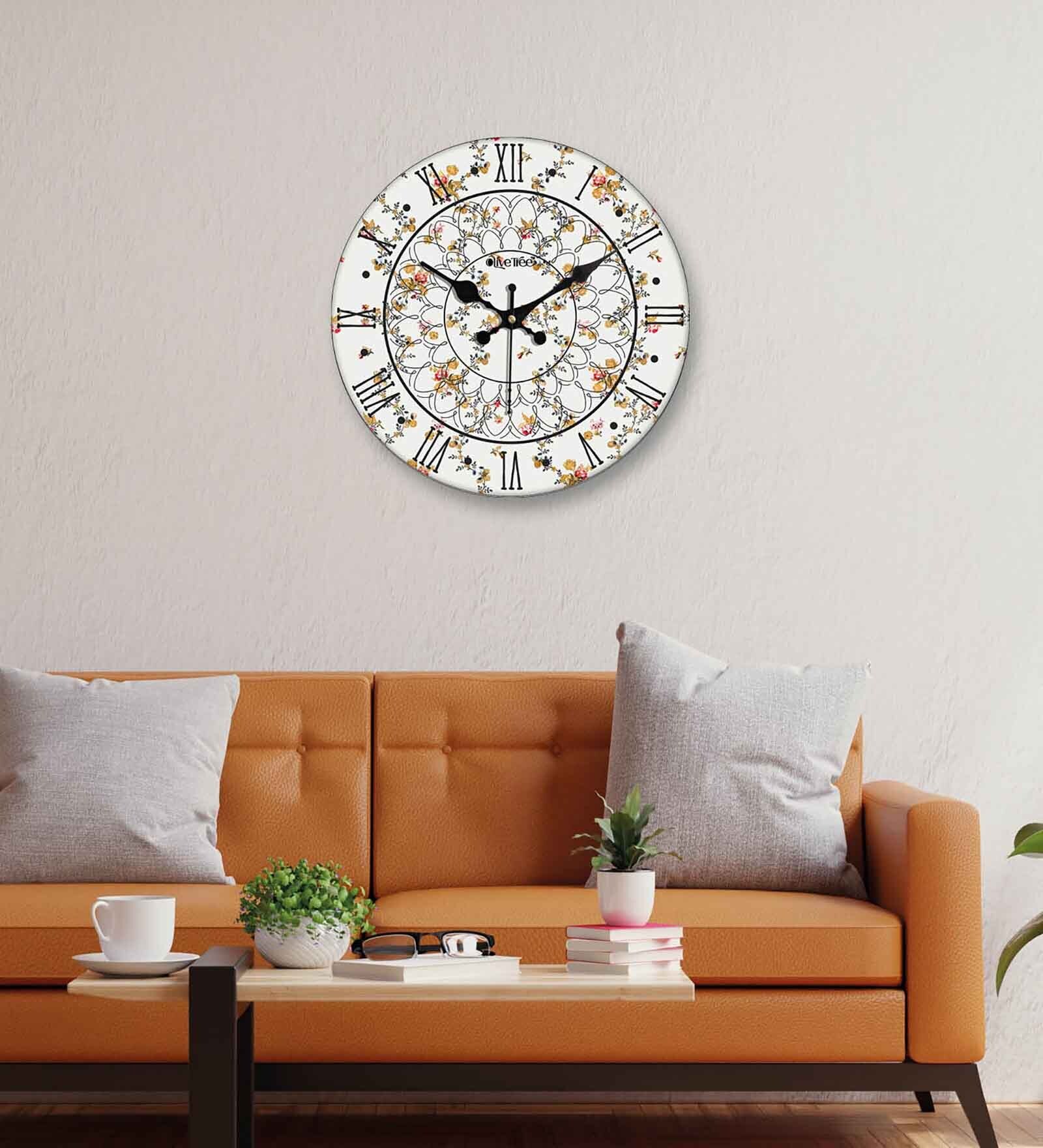 Matrix White Engineered Wood Wall Clock