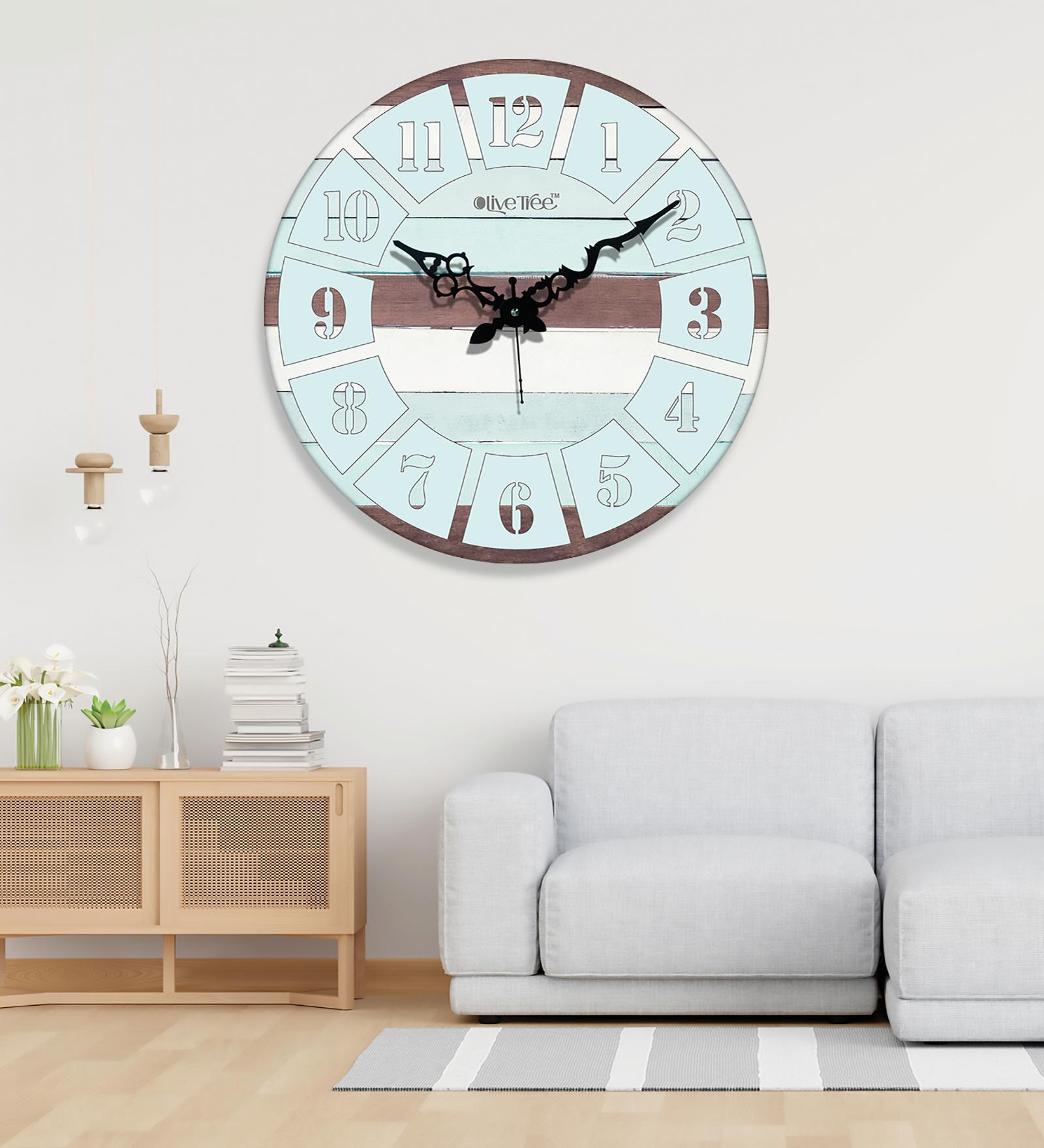 Flemish Multicolour Engineered Wood Wall Clock