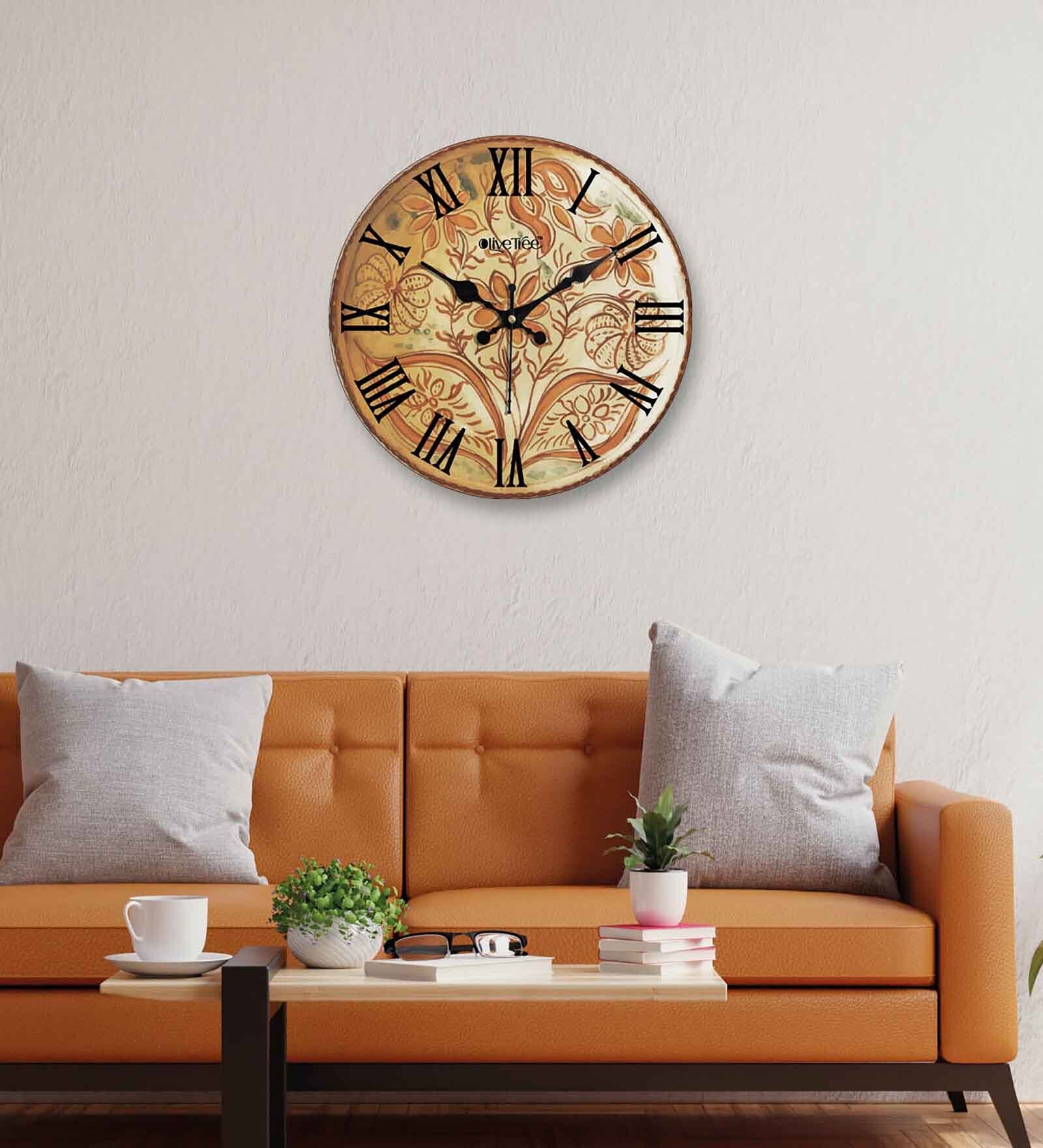 Tokyo Multicolour Engineered Wood Wall Clock
