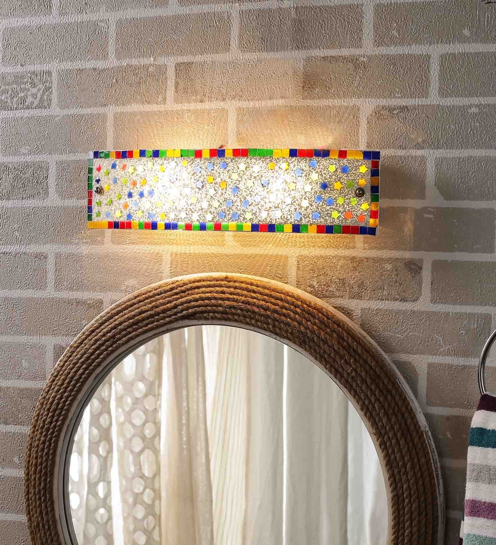Shea Multicolor Glass Bath Lights