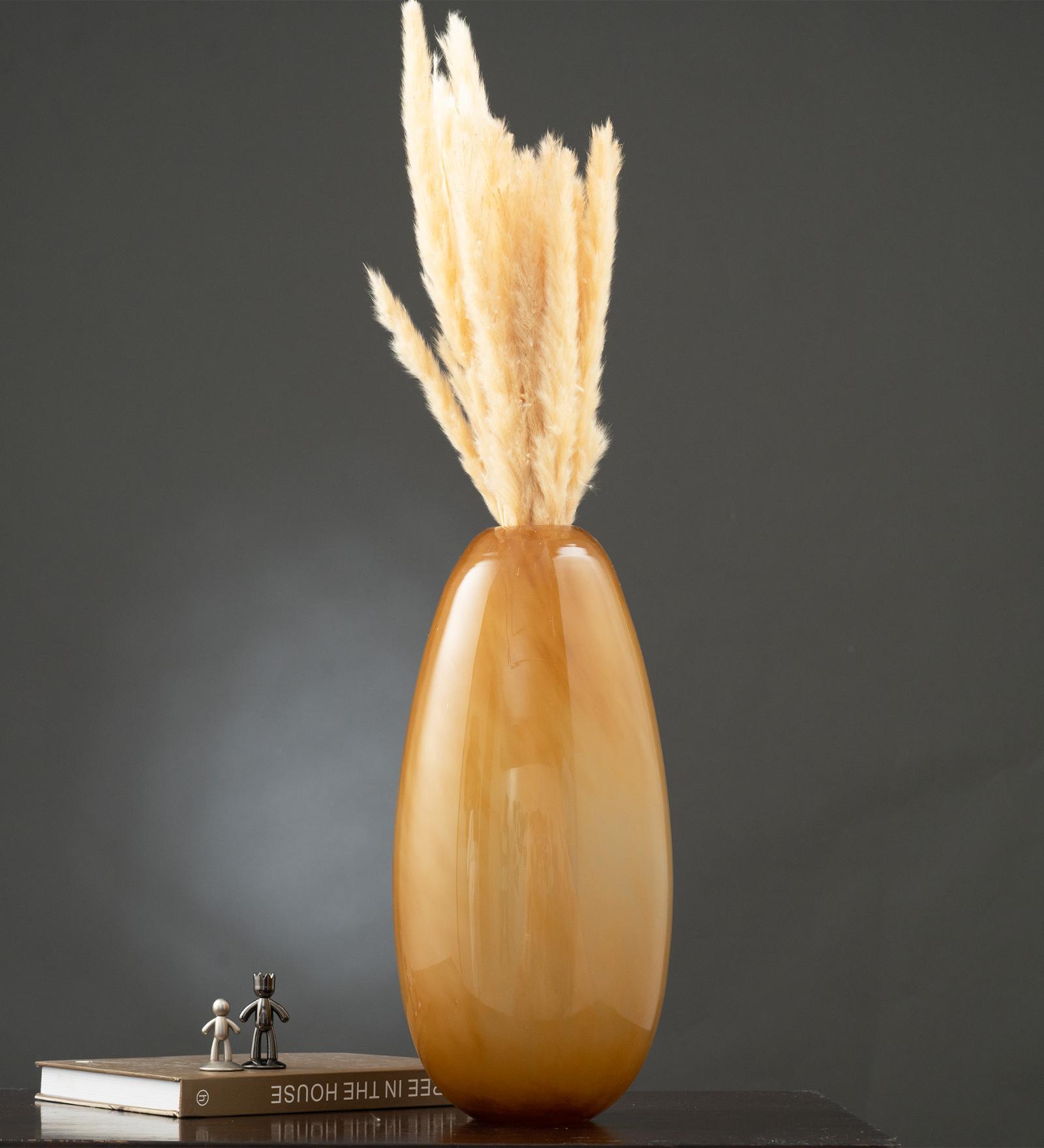 Orange Glass Table Vase