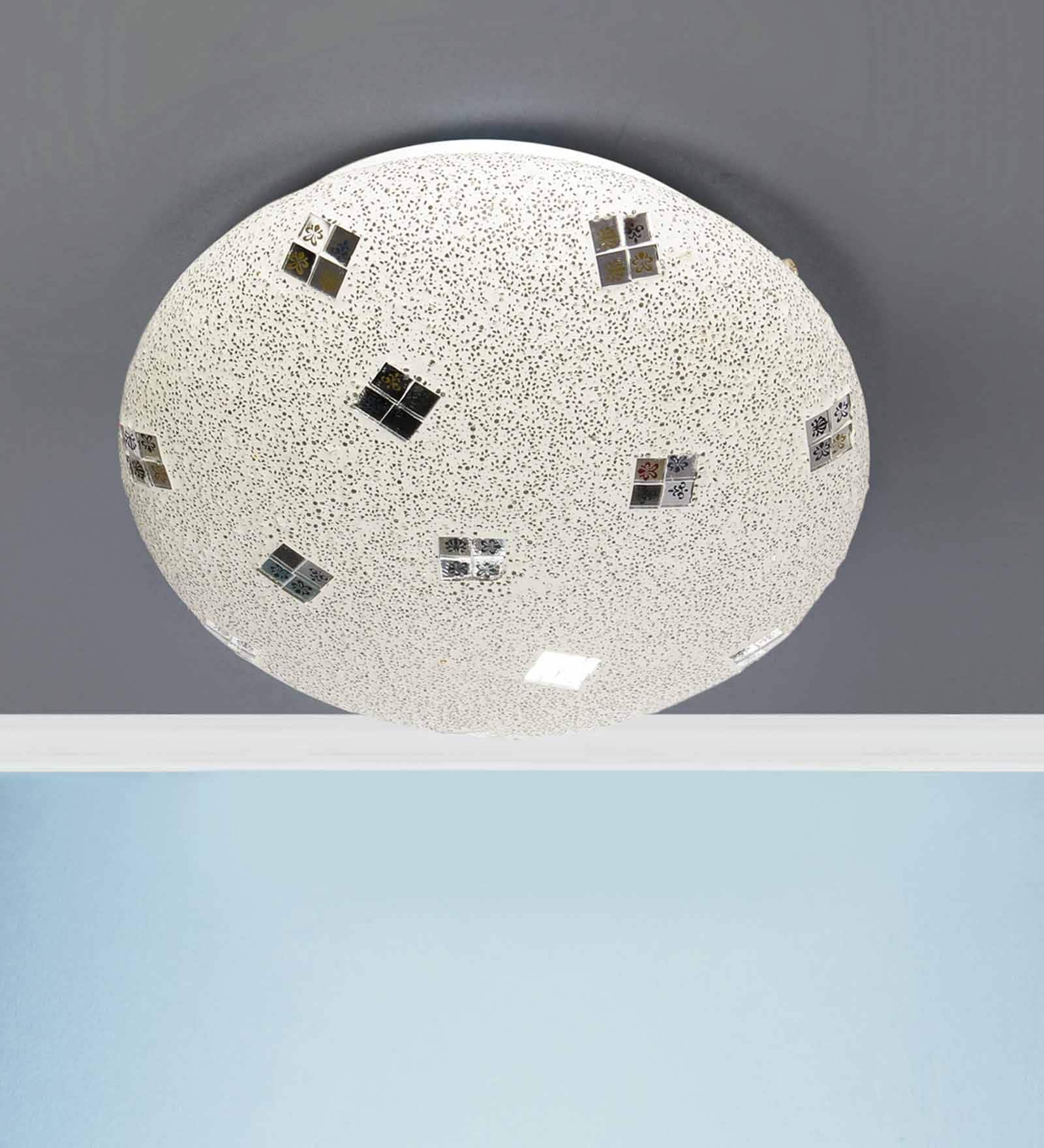 Classic Multicolor Glass Ceiling Flush Mount