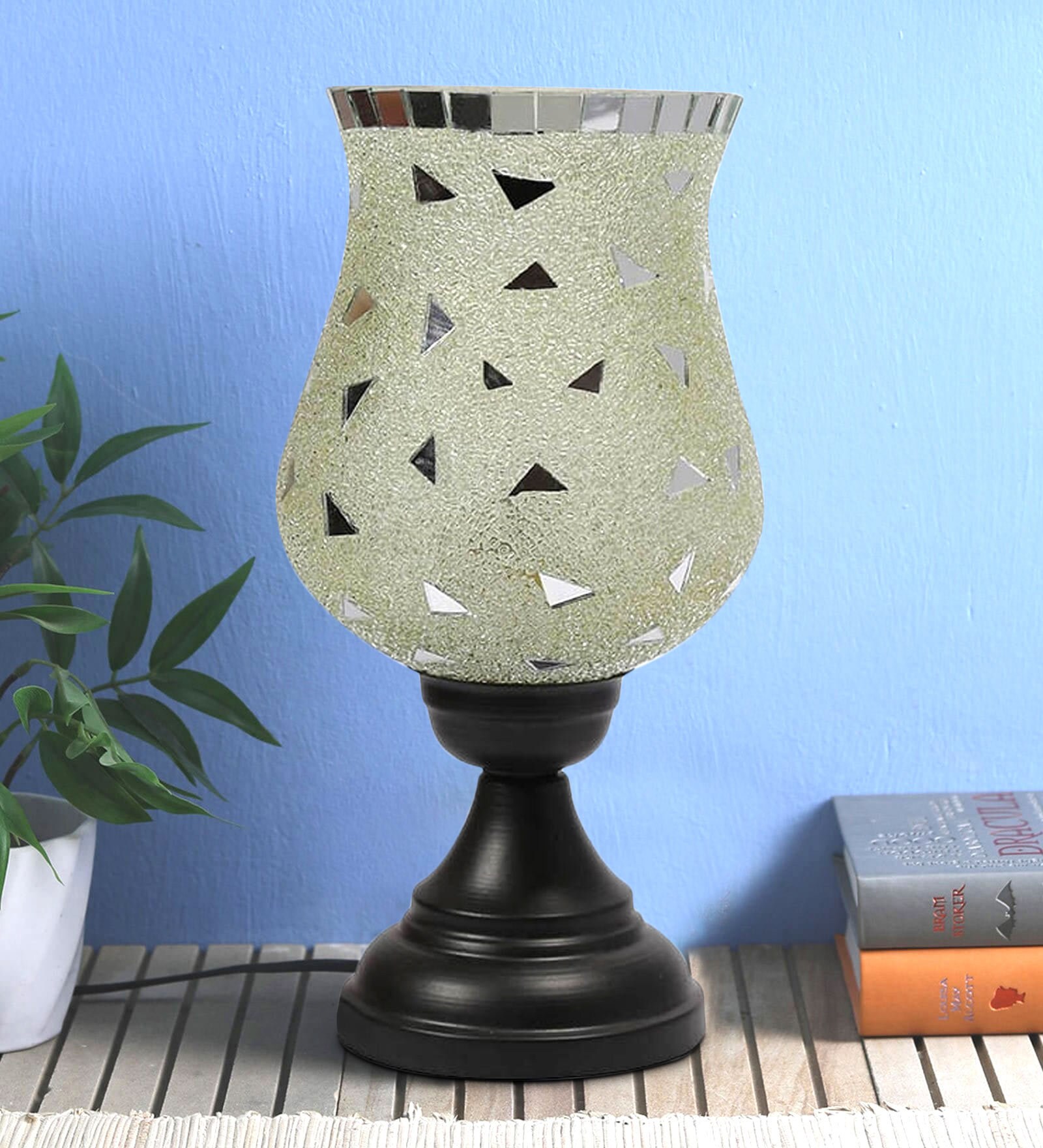 Multicolour Glass Table Lamp