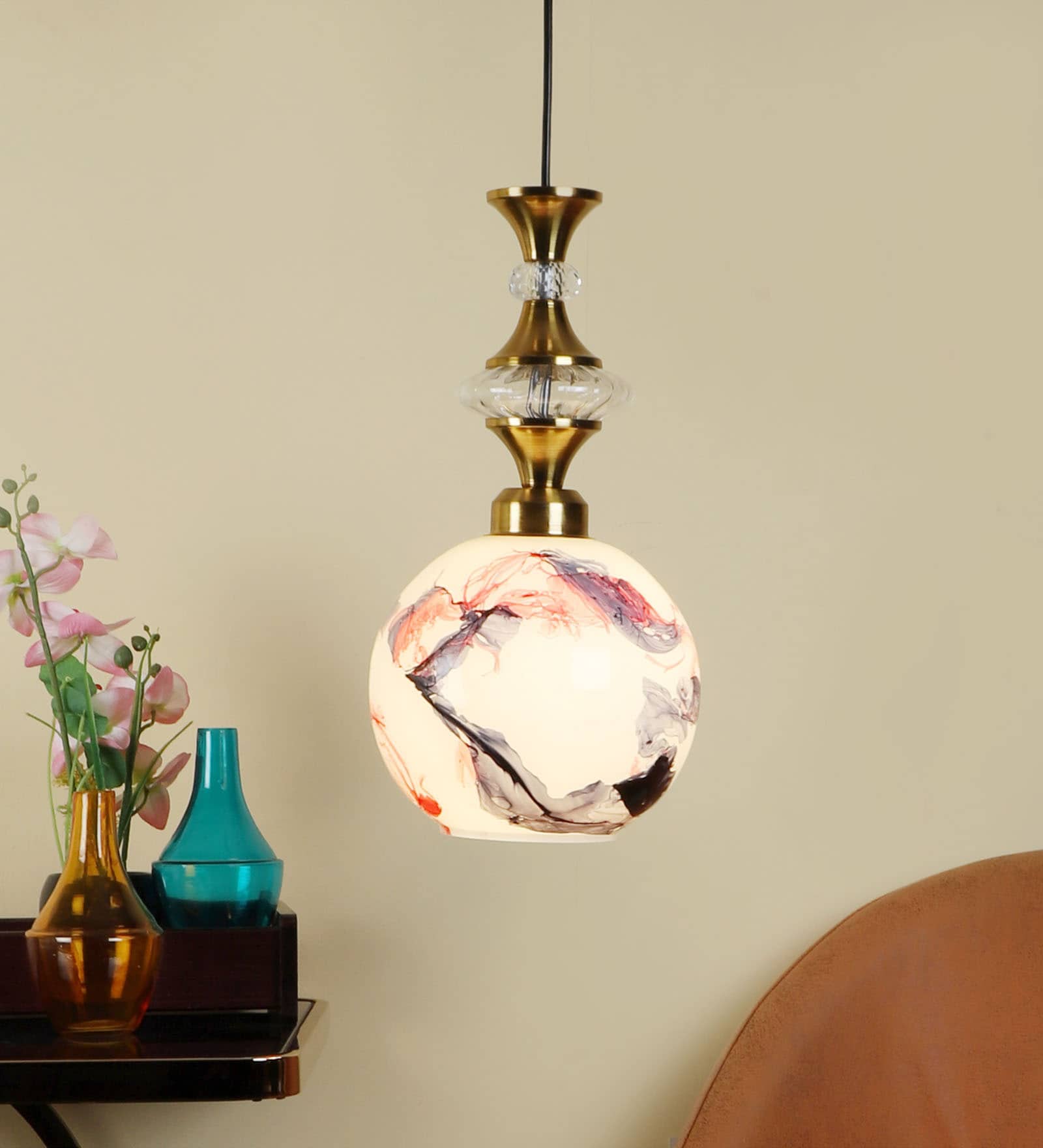 Avilly Gold Iron Hanging Light