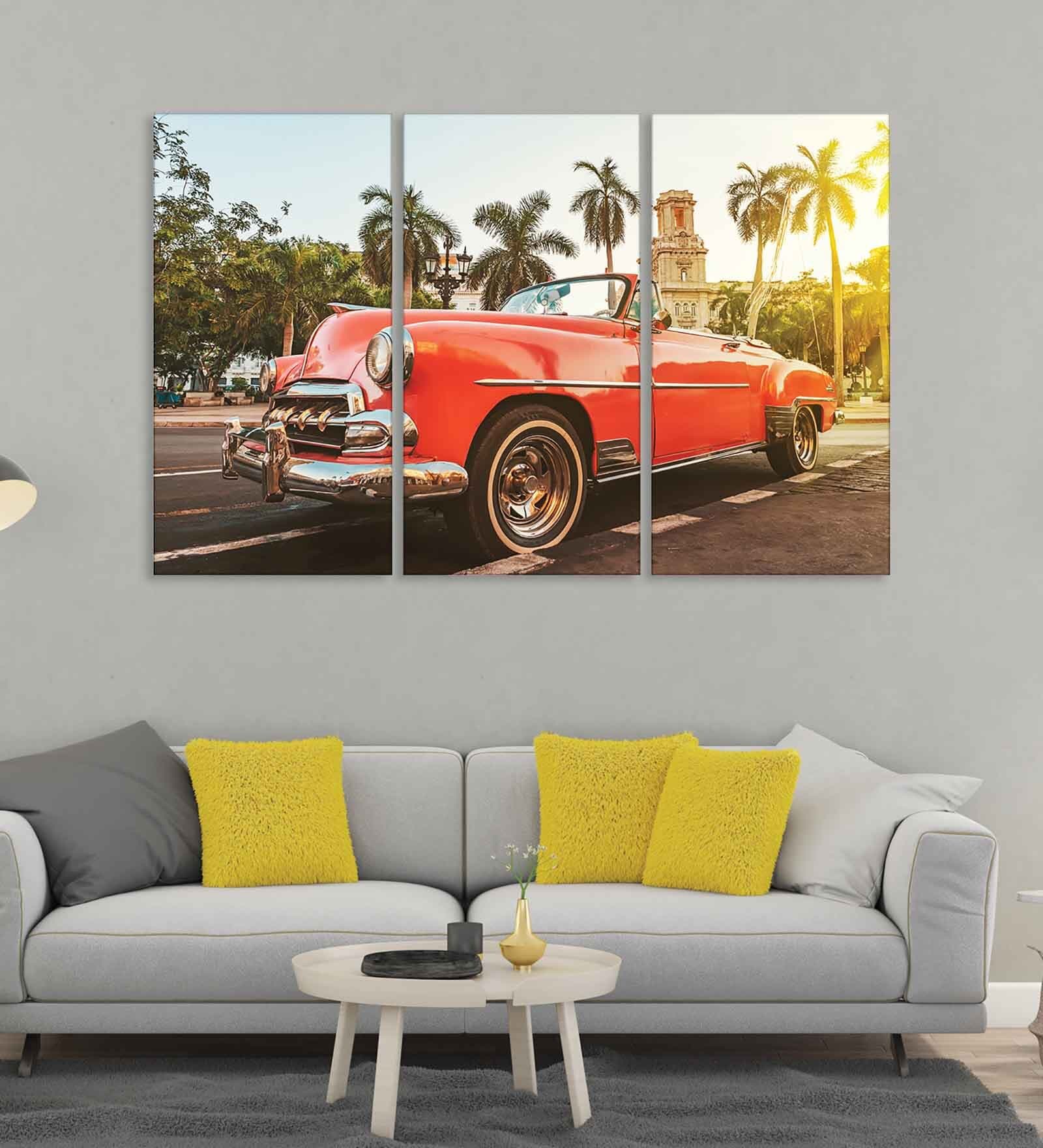 Multicolour MDF (Set of 3) Art Panel