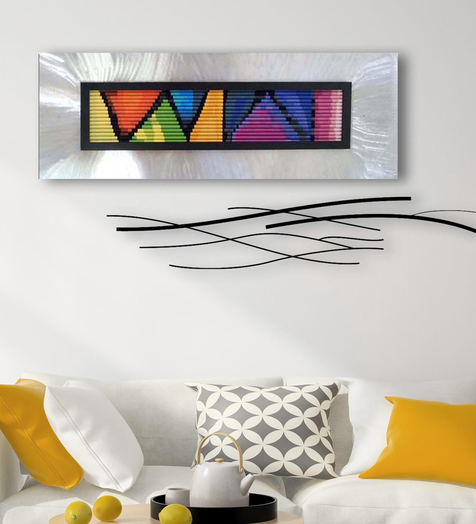 Multicolour Silk Color Collage Wall Mural