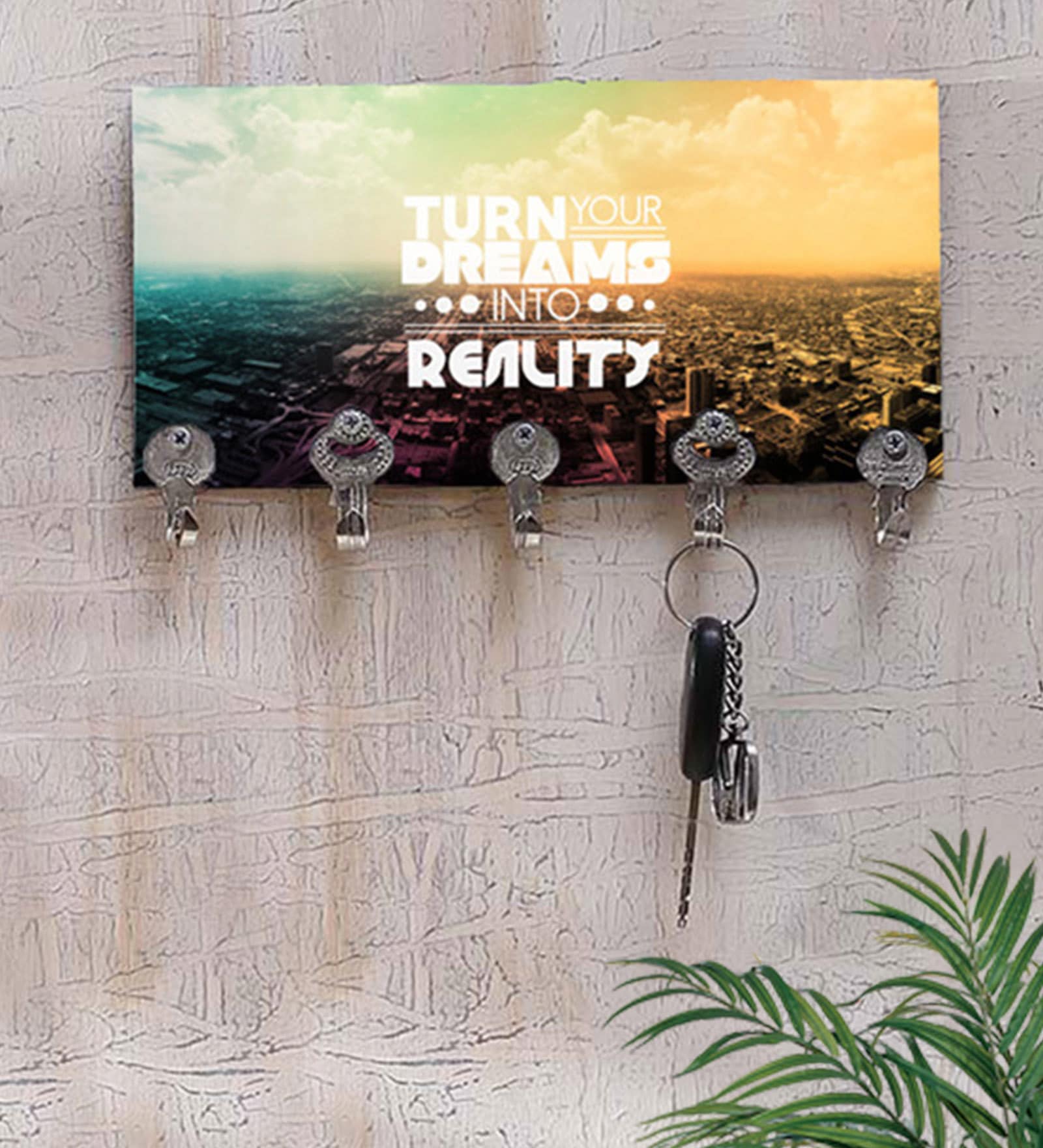 Multicolour MDF Designer Key Holder