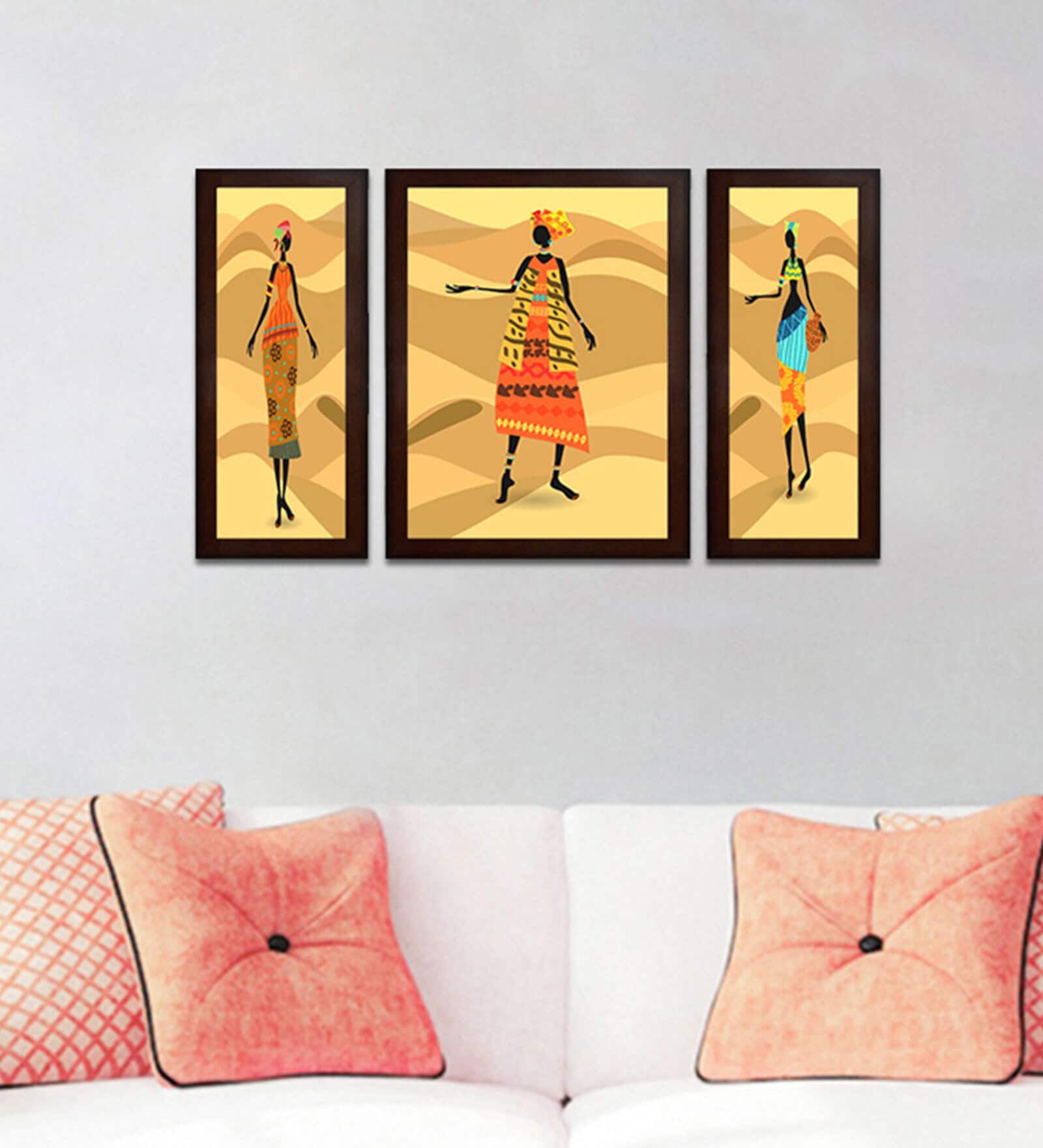 Russian Knowledge Multicolour MDF Framed People and Places Art Panels