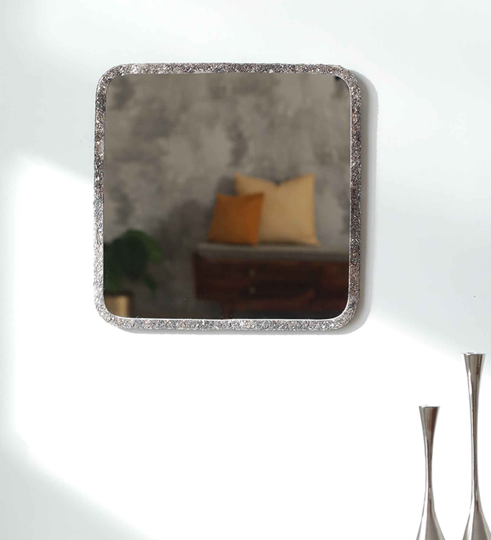 Multicolour Metal Gothic Wall Mirror