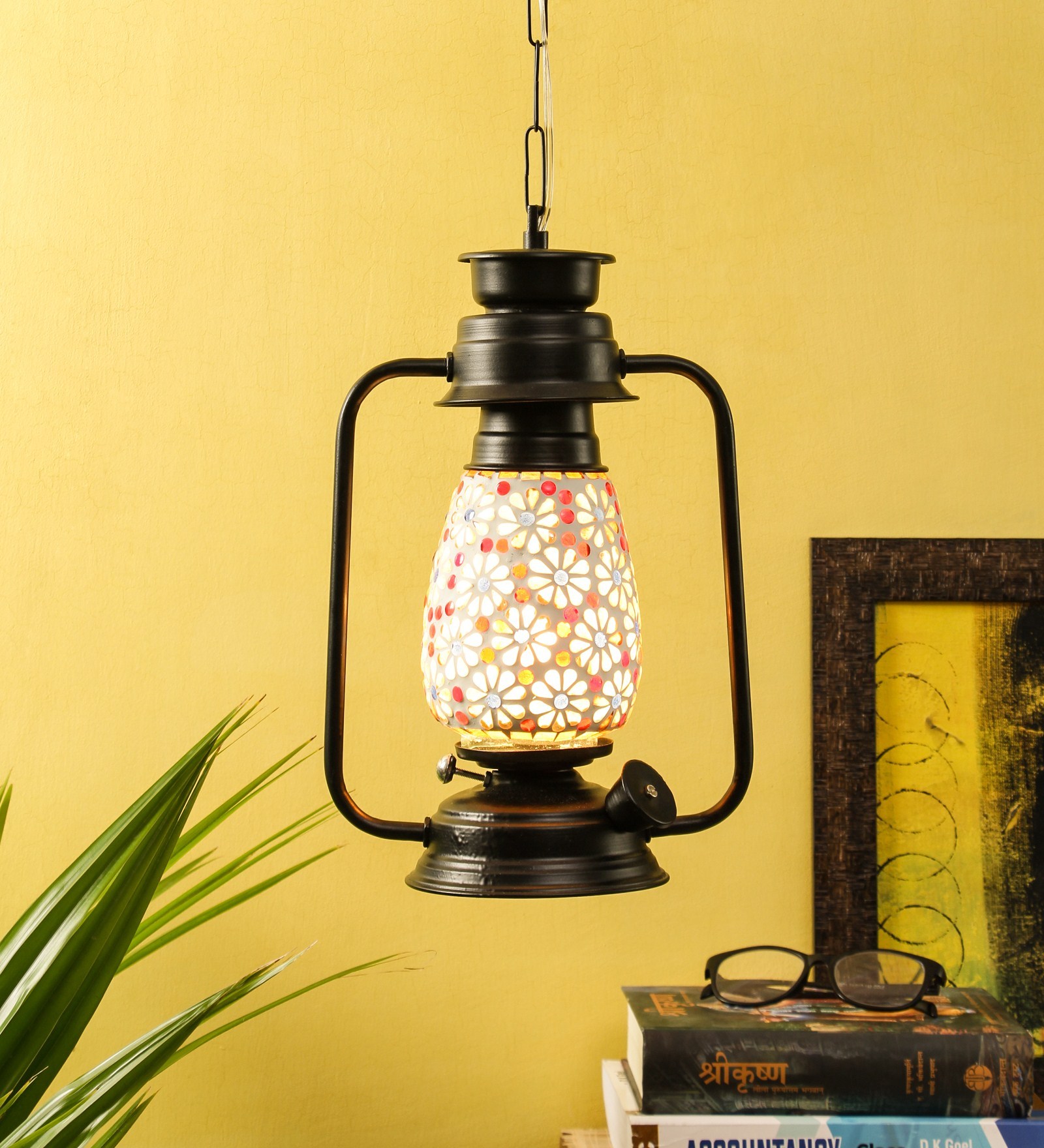 Multicolour Metal Hanging Lanterns