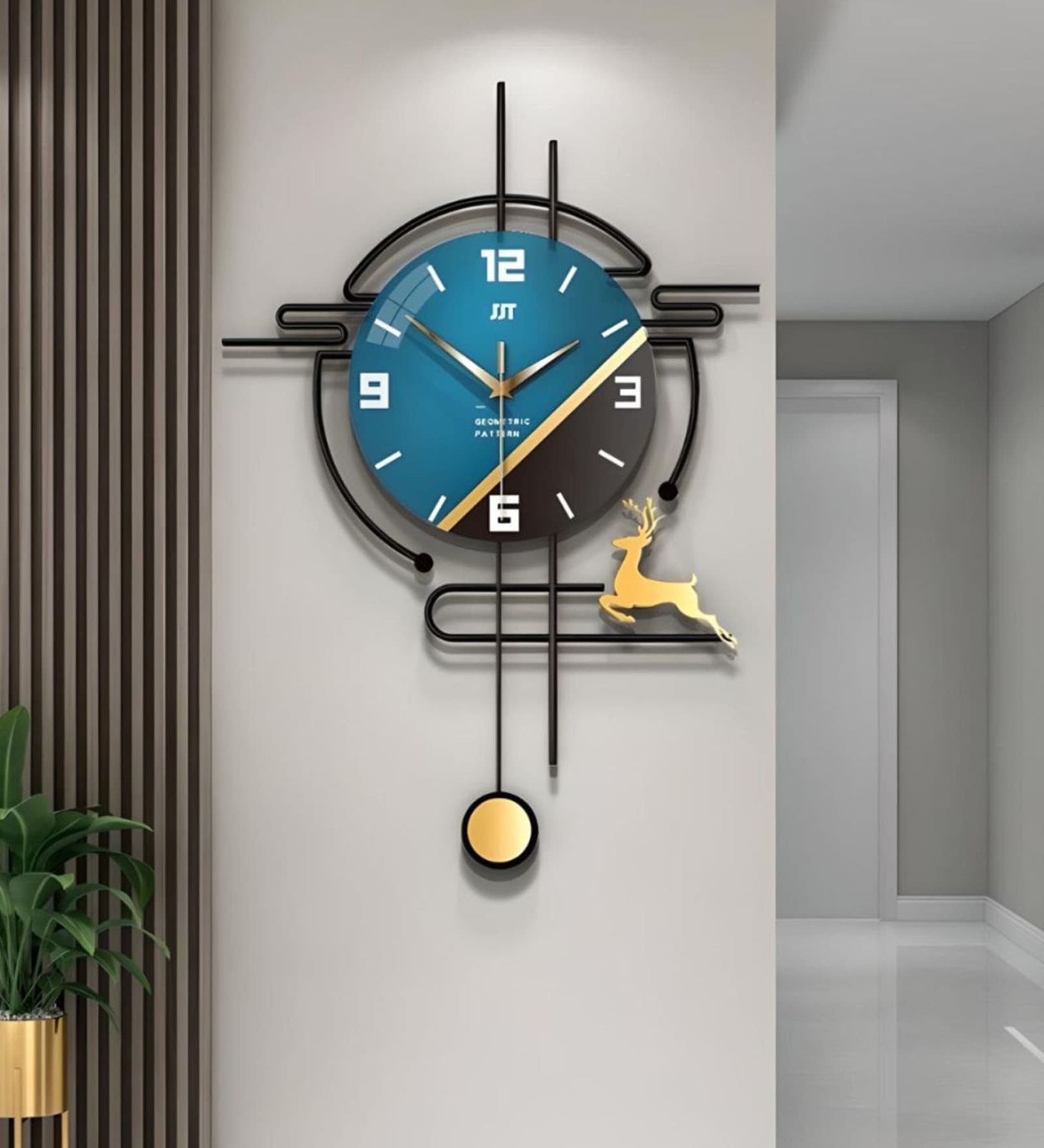 Multicolour Metal Novelty Clock