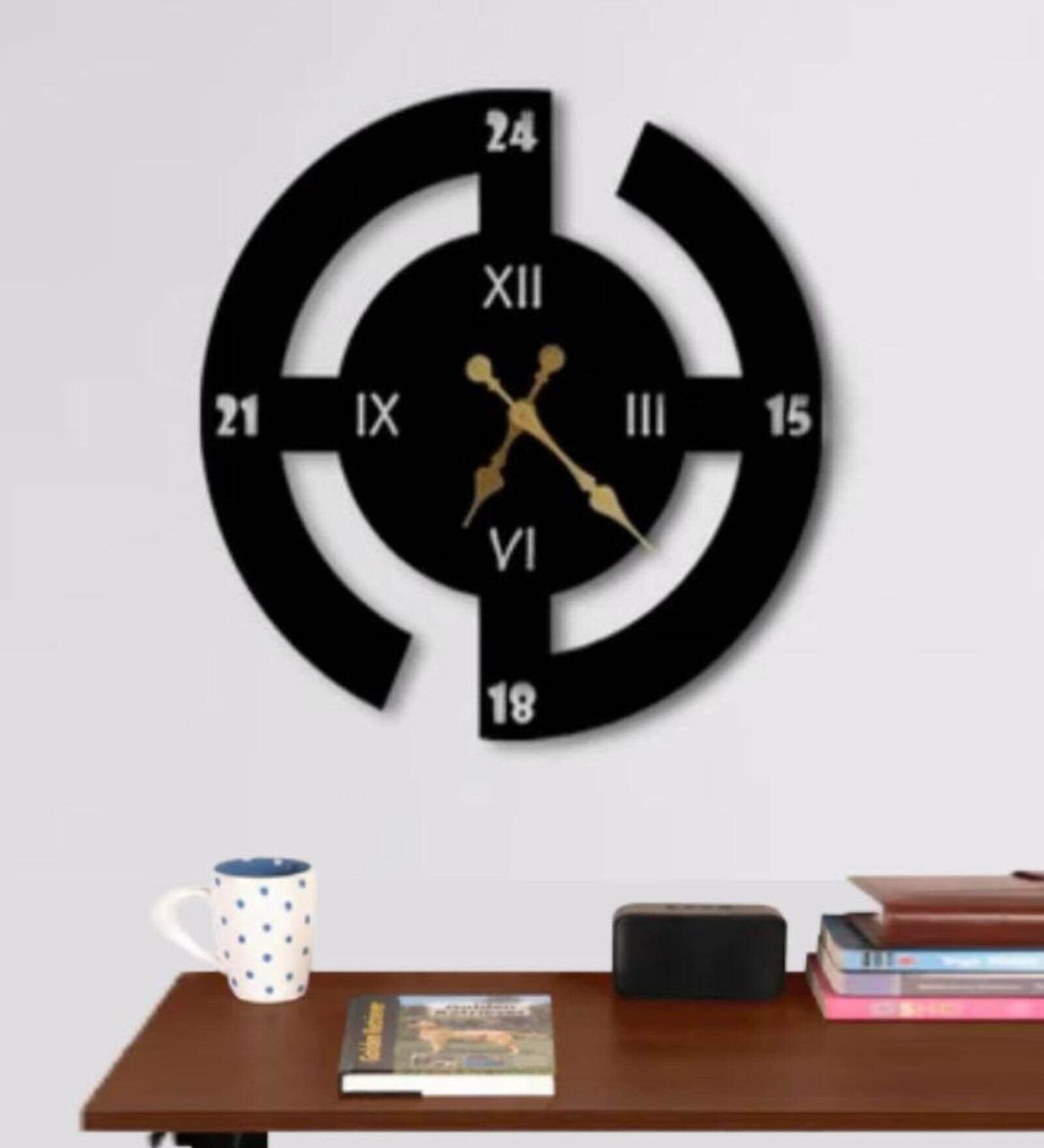 Multicolour Metal Novelty Clock