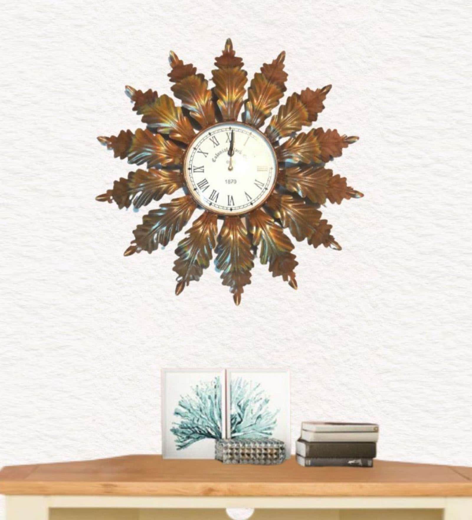 Multicolour Metal Novelty Clock
